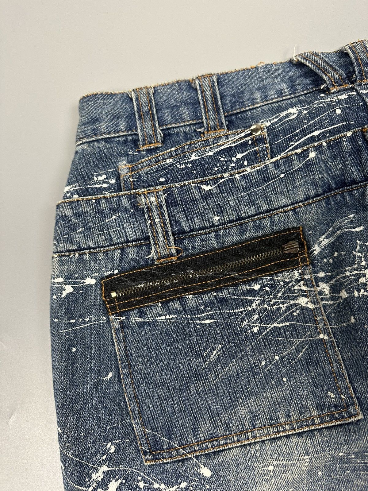 Japanese Brand 🔥RARE🔥DISTRESSED SEX POT REVENGE BONDAGE PAINTED DESIGN Size US 32 / EU 48 - 21 Thumbnail