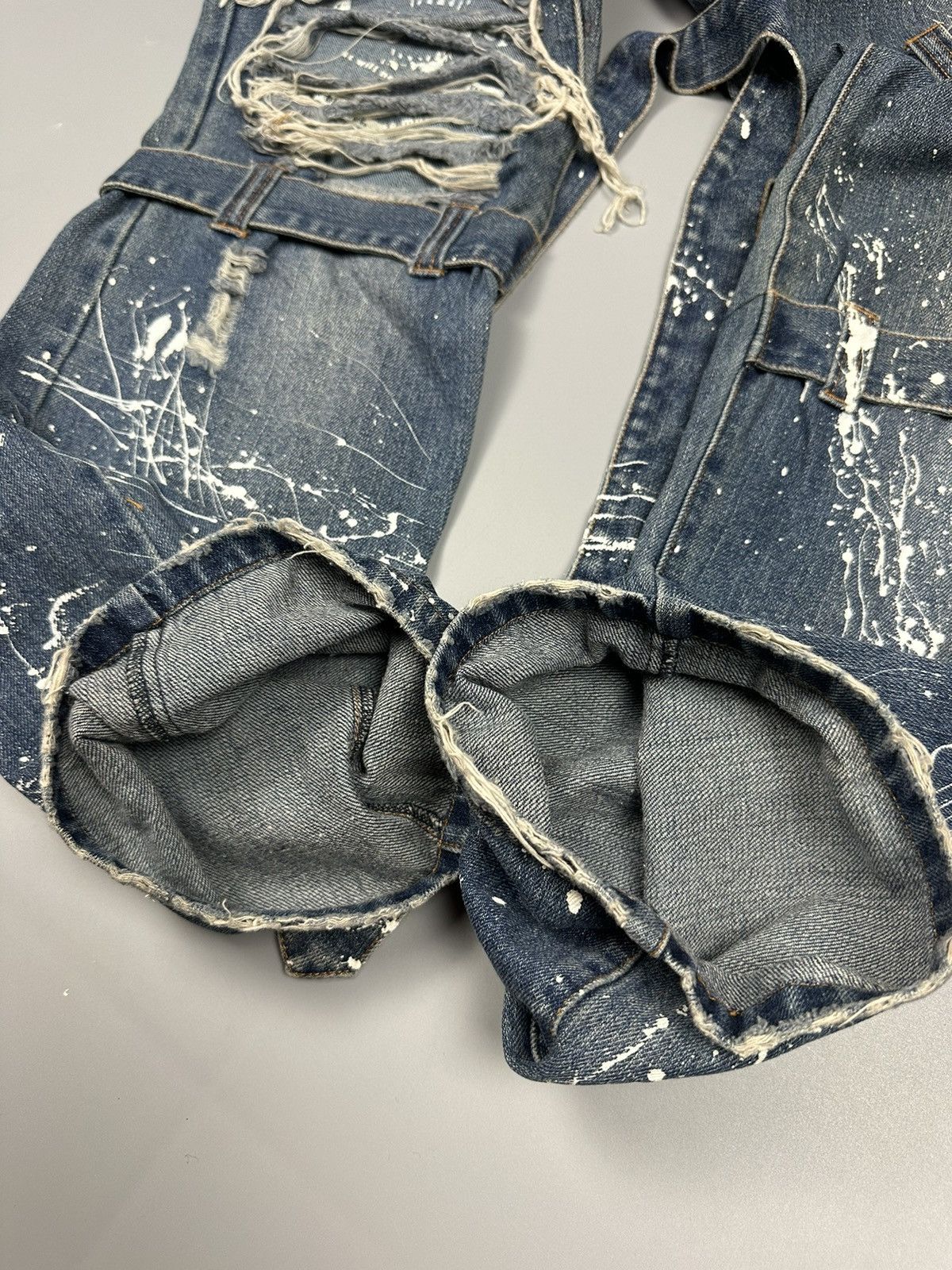 Japanese Brand 🔥RARE🔥DISTRESSED SEX POT REVENGE BONDAGE PAINTED DESIGN Size US 32 / EU 48 - 11 Thumbnail