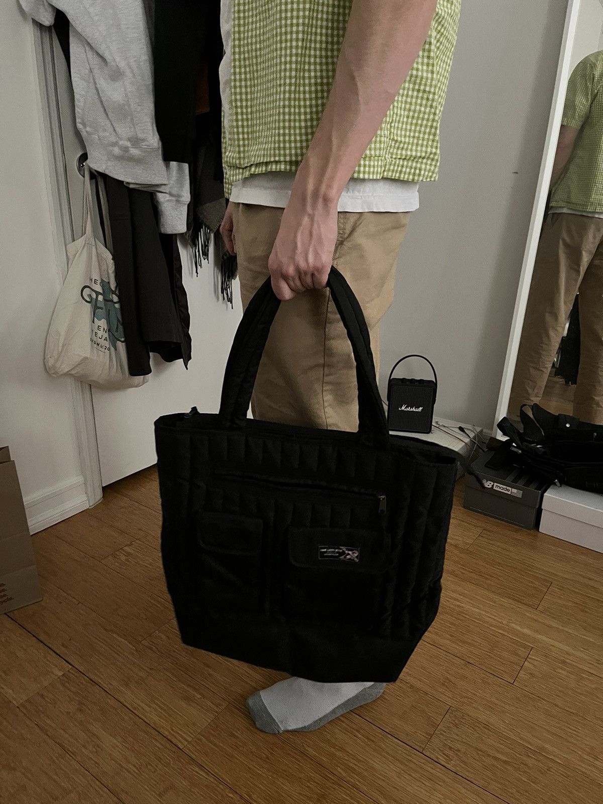 Aime Leon Dore ald x woolrich filled nylon tote bag | Grailed 