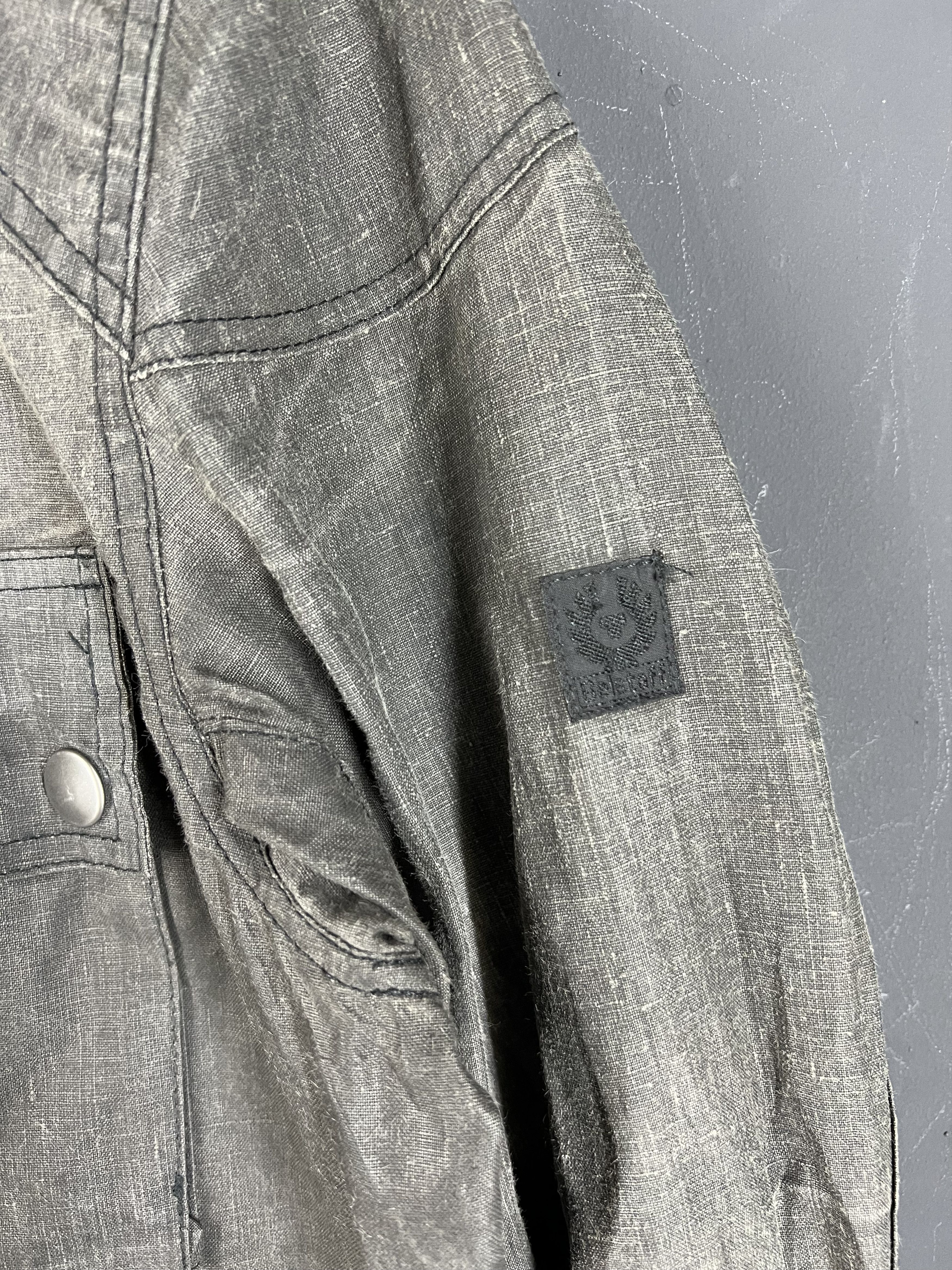 Belstaff BELSTAFF WAXED LINEN FIELDMASTER JACKET DISTRESS Size US L / EU 52-54 / 3 - 5 Thumbnail