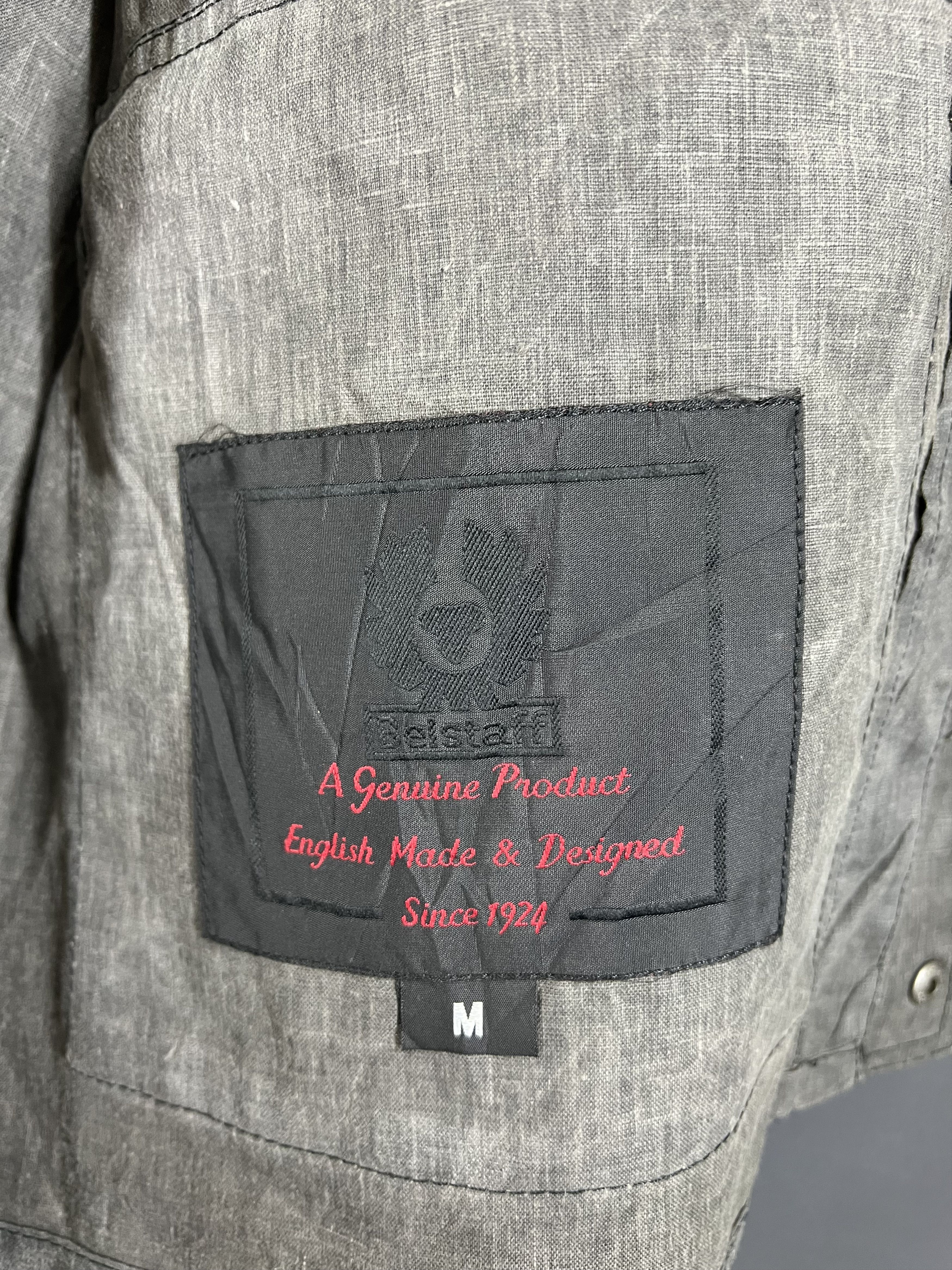 Belstaff BELSTAFF WAXED LINEN FIELDMASTER JACKET DISTRESS Size US L / EU 52-54 / 3 - 6 Thumbnail