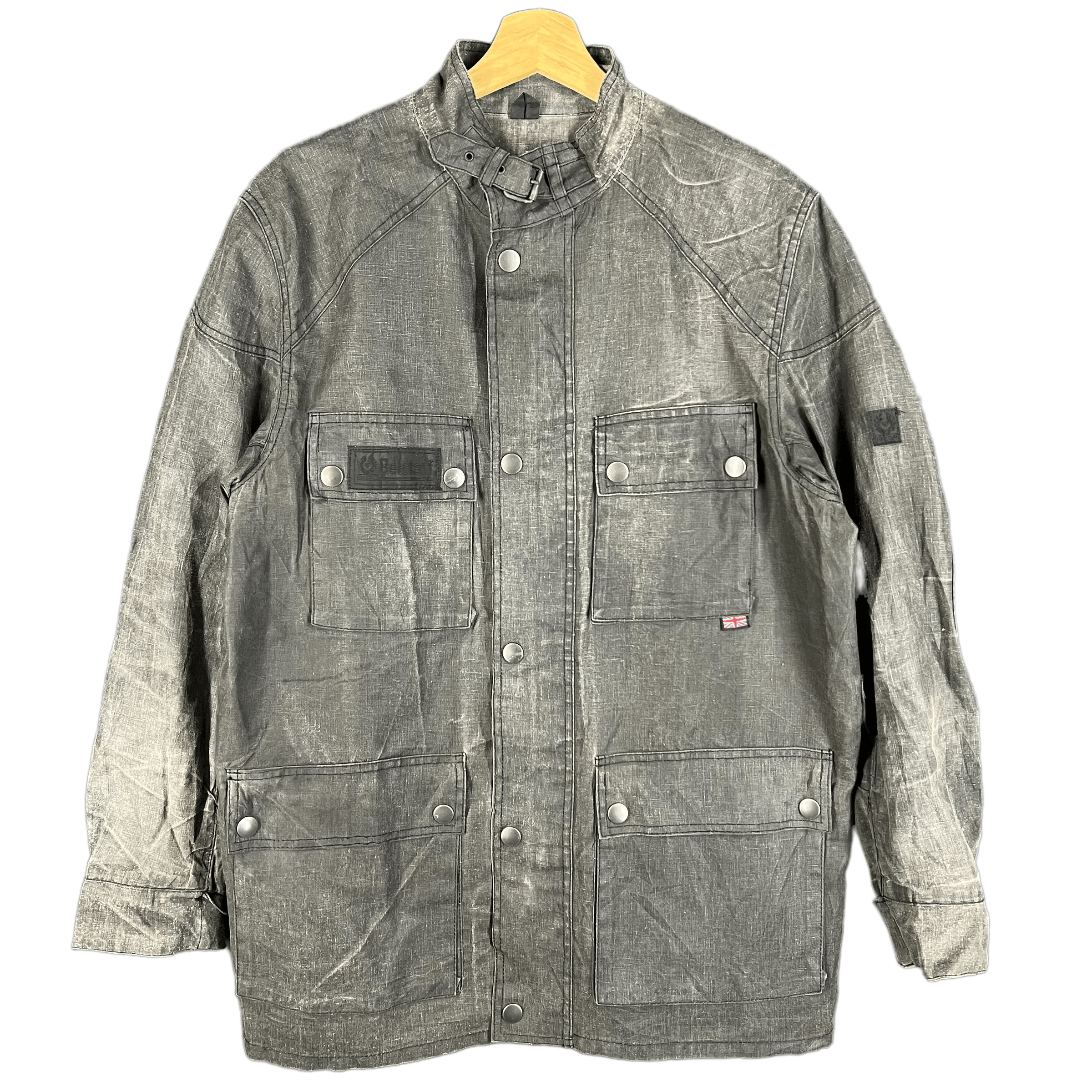 Belstaff BELSTAFF WAXED LINEN FIELDMASTER JACKET DISTRESS Size US L / EU 52-54 / 3 - 1 Thumbnail