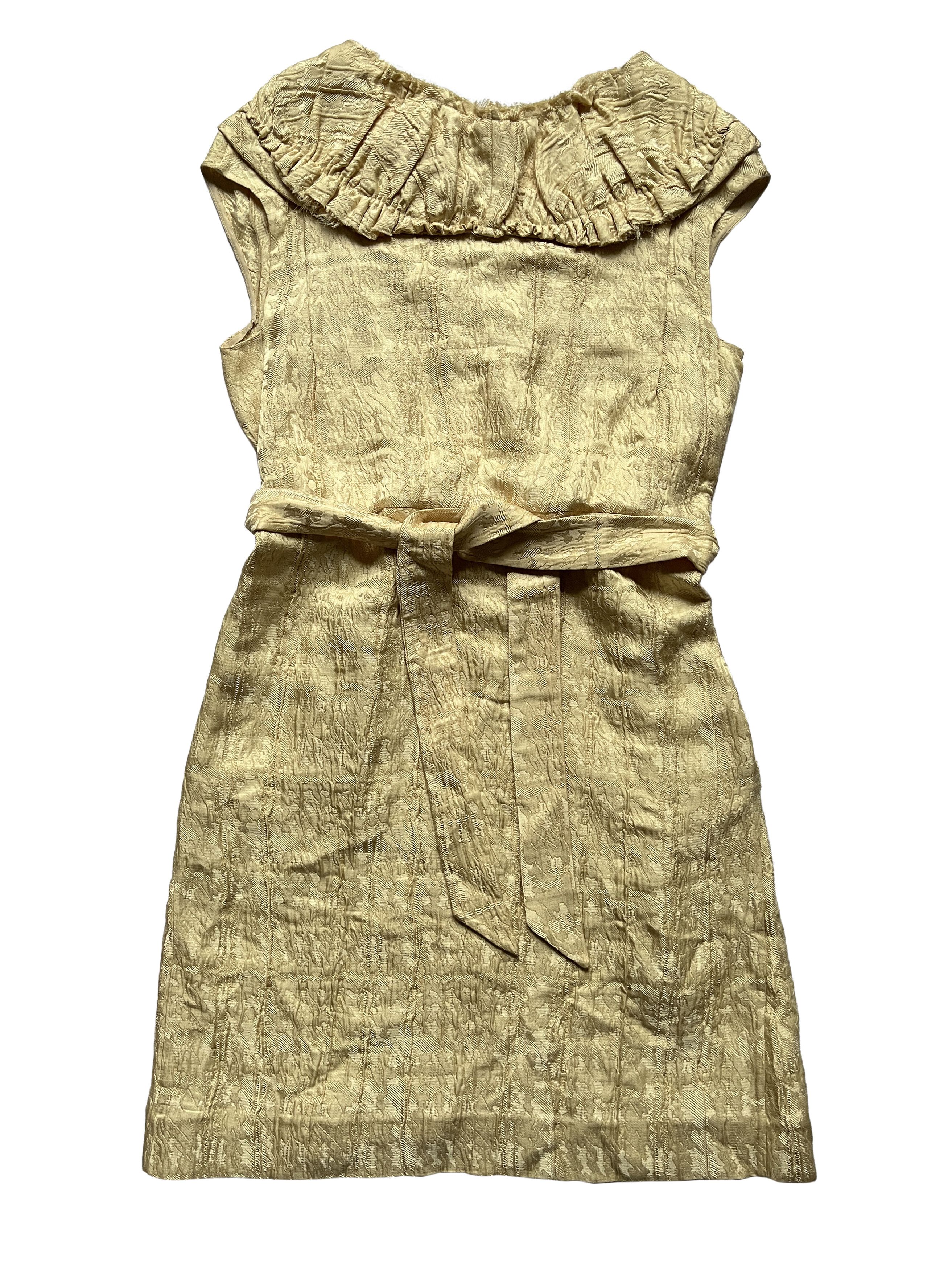 Marni ⚡️QUICK SALE⚡️Marni Gold Sleeveless Brocade Dress Size L / US 10 / IT 46 - 2 Thumbnail