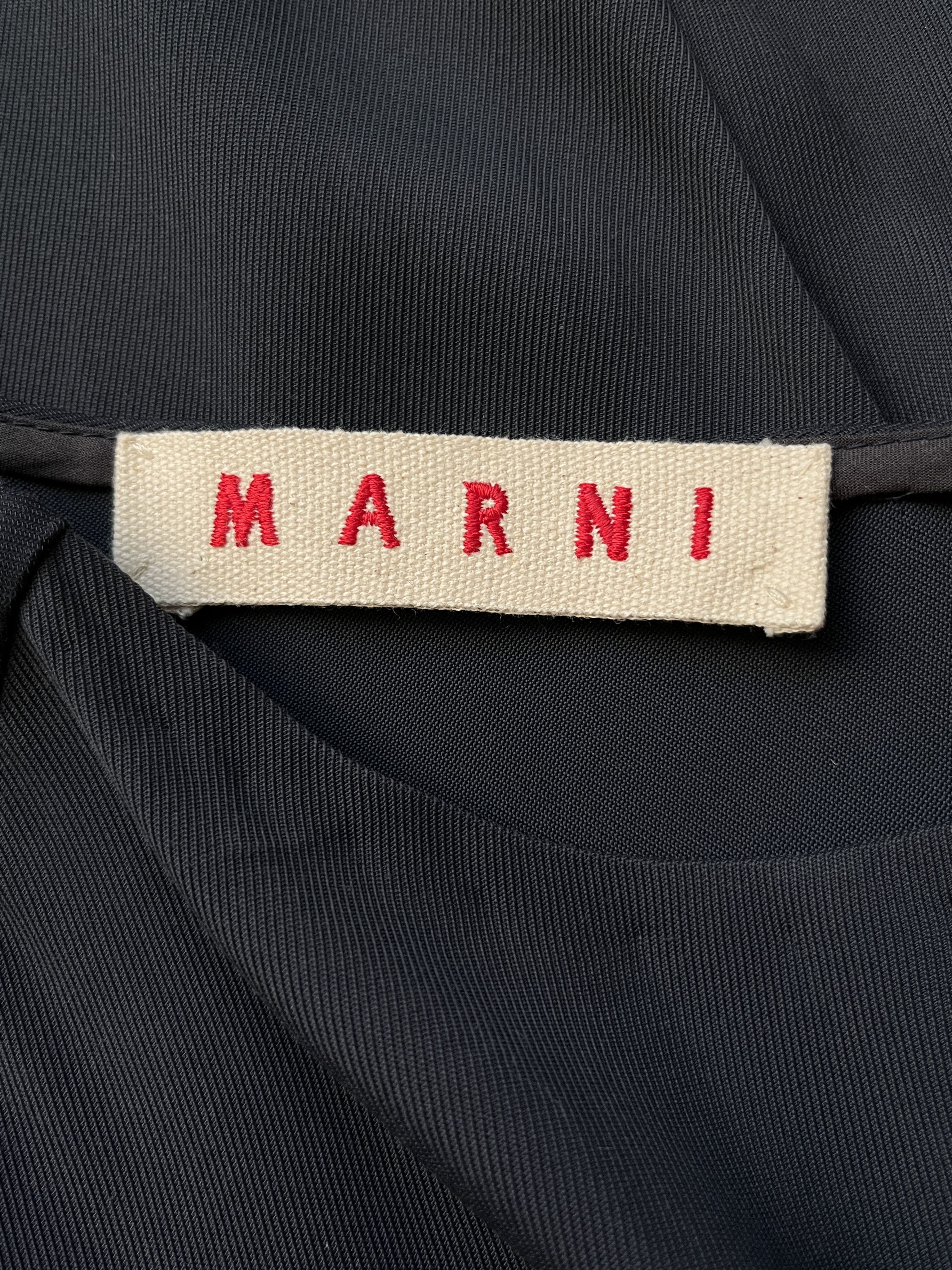 Marni ⚡️QUICK SALE⚡️Marni Navy Cap Sleeve Dress with Elastic Belt Size M / US 6-8 / IT 42-44 - 3 Thumbnail