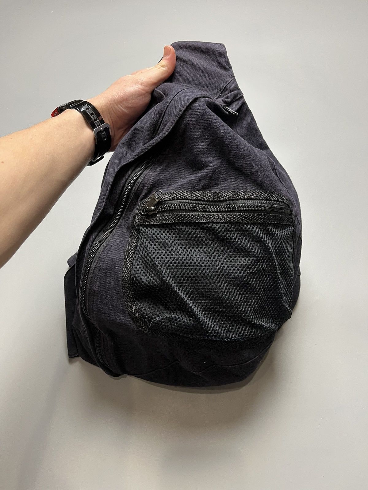 Other Vintage multi pocket Avantgarde black sling bag Y2K Size ONE SIZE - 9 Thumbnail