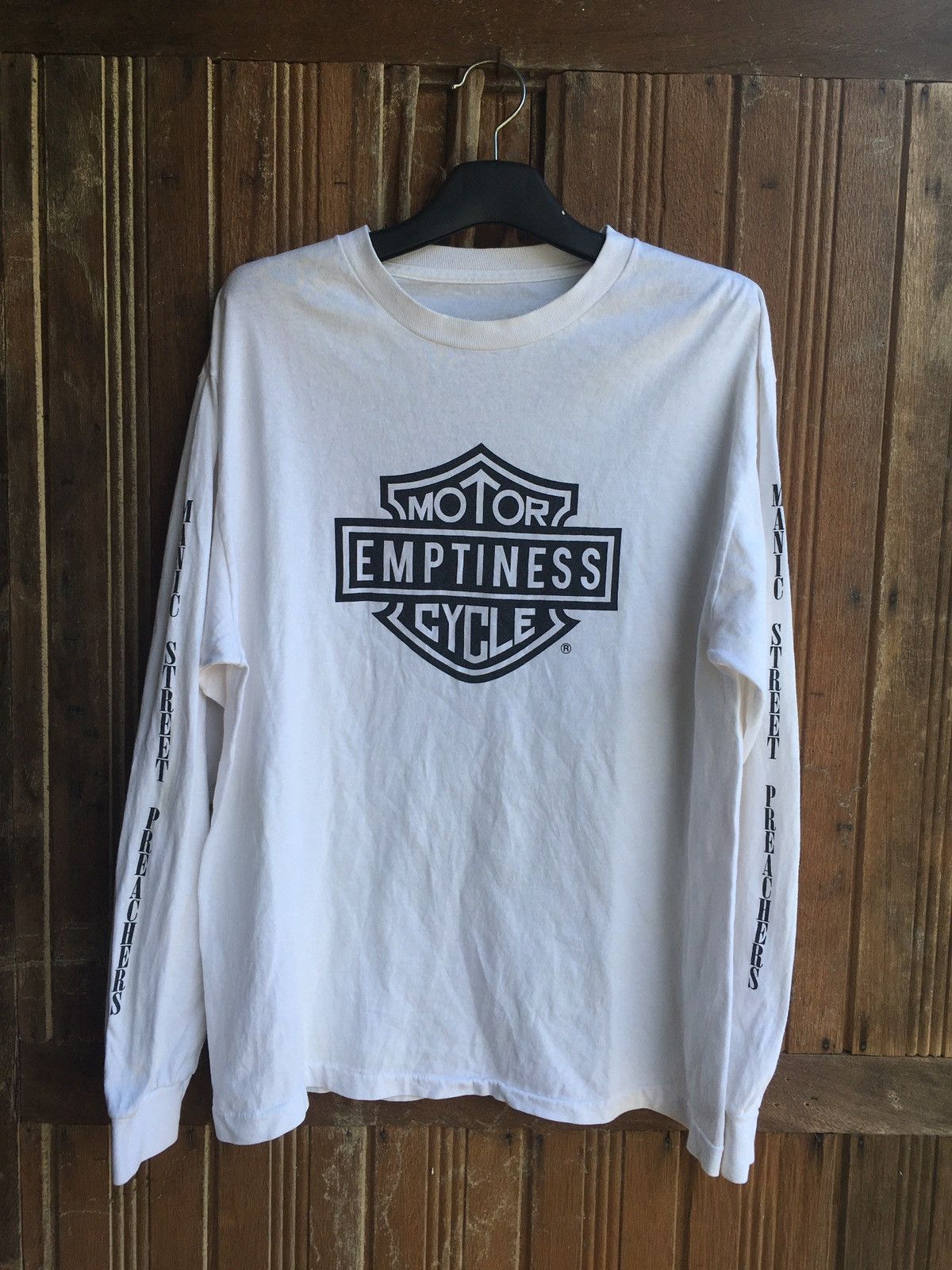 Band Tees × Vintage Rare vintage 90s MANIC STREET PREACHERS motorcycle emptines Size US L / EU 52-54 / 3 - 1 Thumbnail