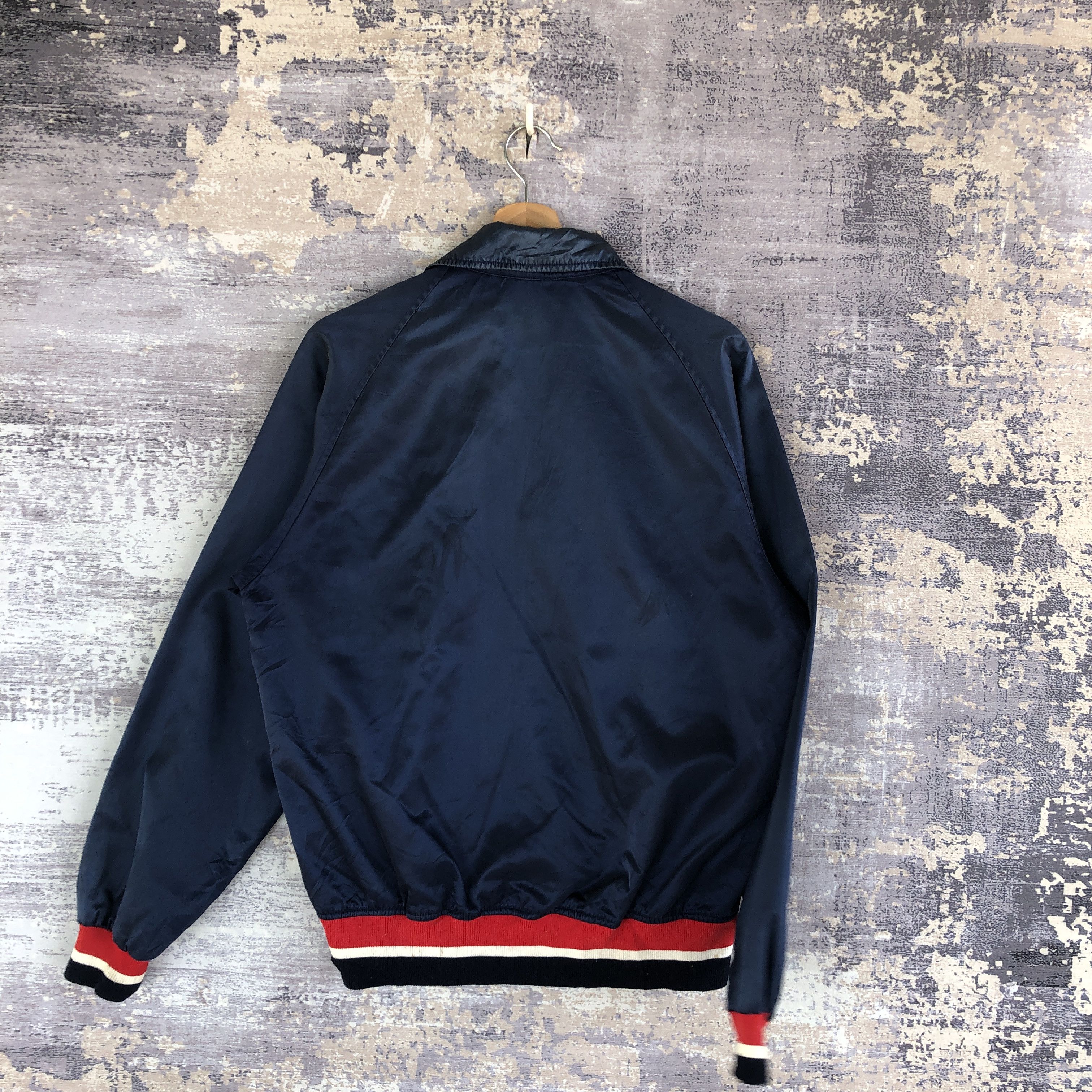 Descente × Vintage Vintage Descente Baseball Jacket Japanese Bomber Jacket Size US L / EU 52-54 / 3 - 2 Thumbnail