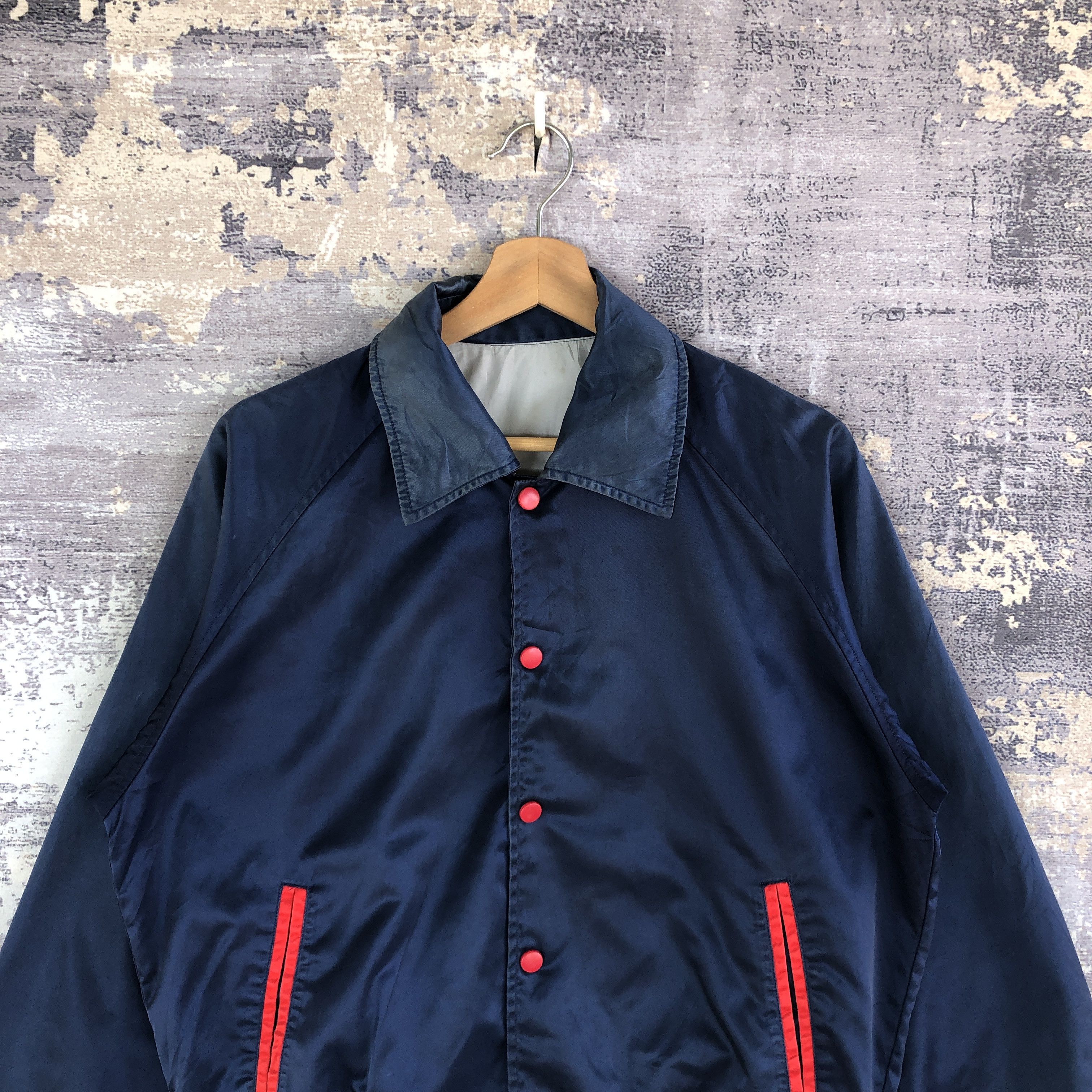 Descente × Vintage Vintage Descente Baseball Jacket Japanese Bomber Jacket Size US L / EU 52-54 / 3 - 3 Thumbnail