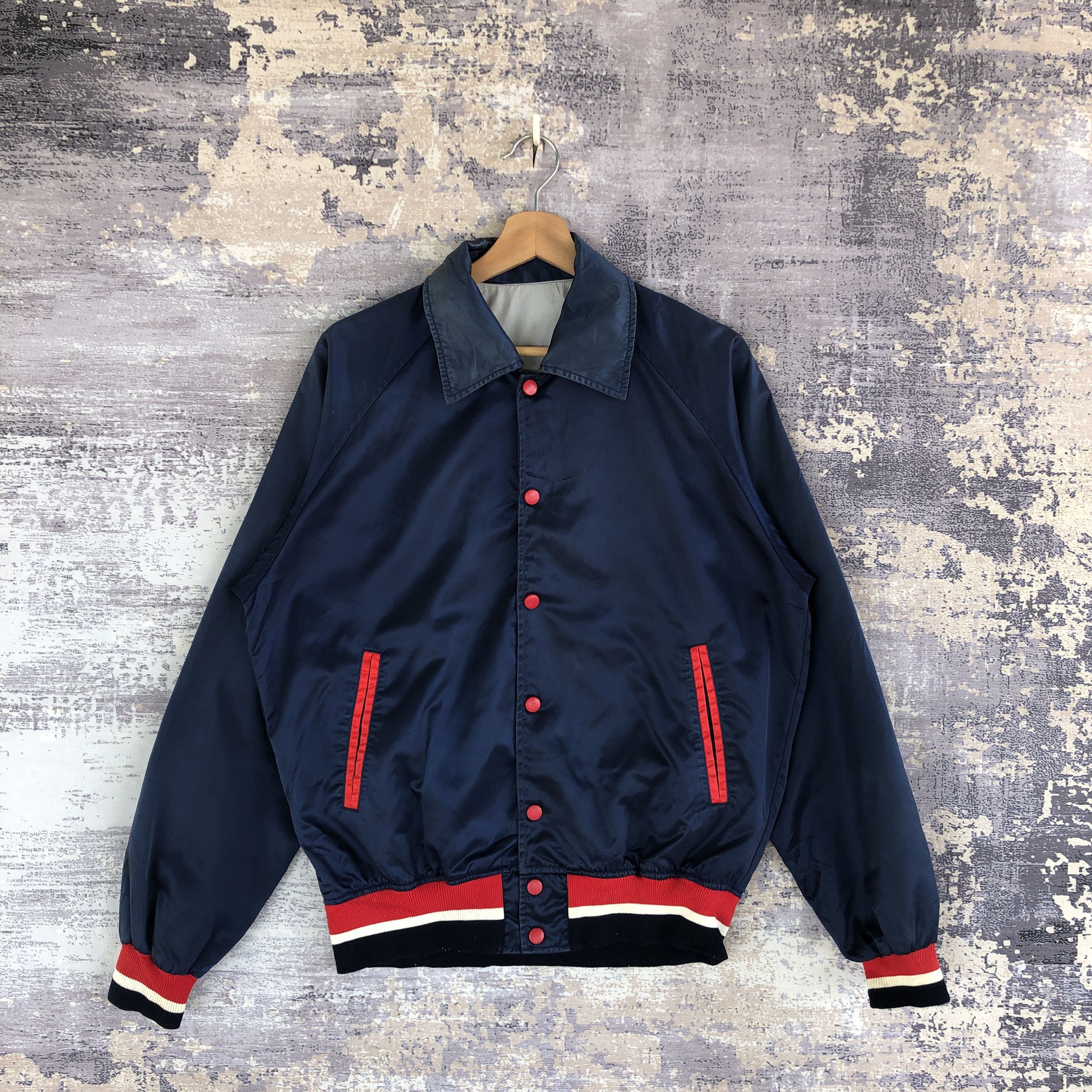 Vintage Descente Baseball Jacket Japanese Bomber Jacket