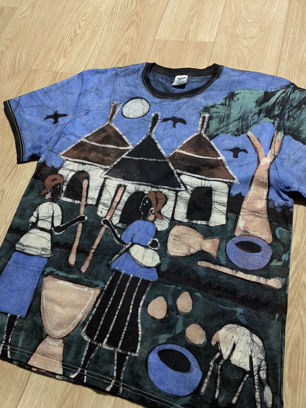 Vintage Keya Art All Printed T-Shirt Heavy Cotton Size US XXL / EU 58 / 5 - 2 Thumbnail
