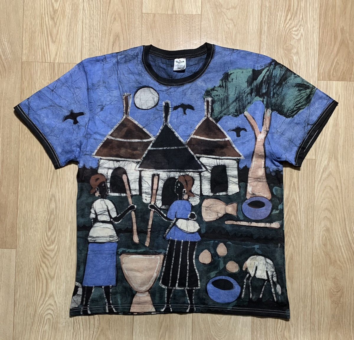 Vintage Keya Art All Printed T-Shirt Heavy Cotton Size US XXL / EU 58 / 5 - 1 Thumbnail