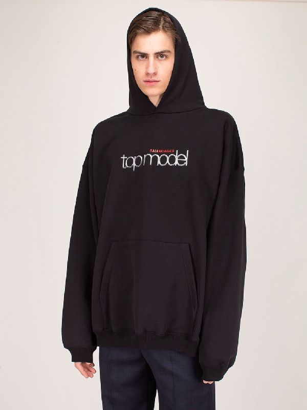 🔥[SALE]🔥 Balenciaga Black Top Model Hoodie