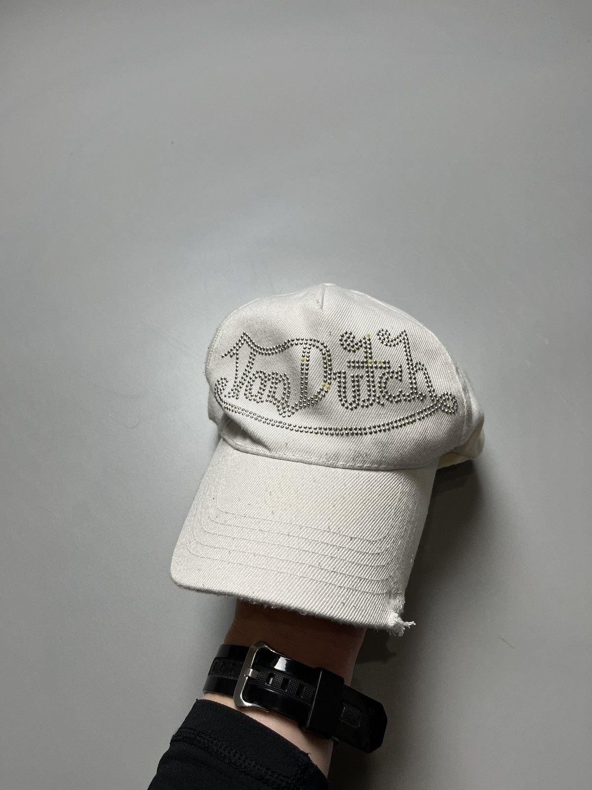 Other Vintage Von Dutch White Denim Hat Celebrity Worn Size ONE SIZE - 1 Thumbnail