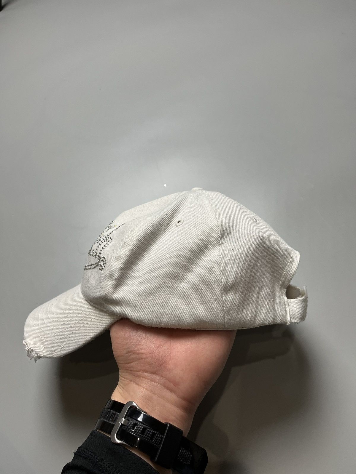 Other Vintage Von Dutch White Denim Hat Celebrity Worn Size ONE SIZE - 9 Thumbnail