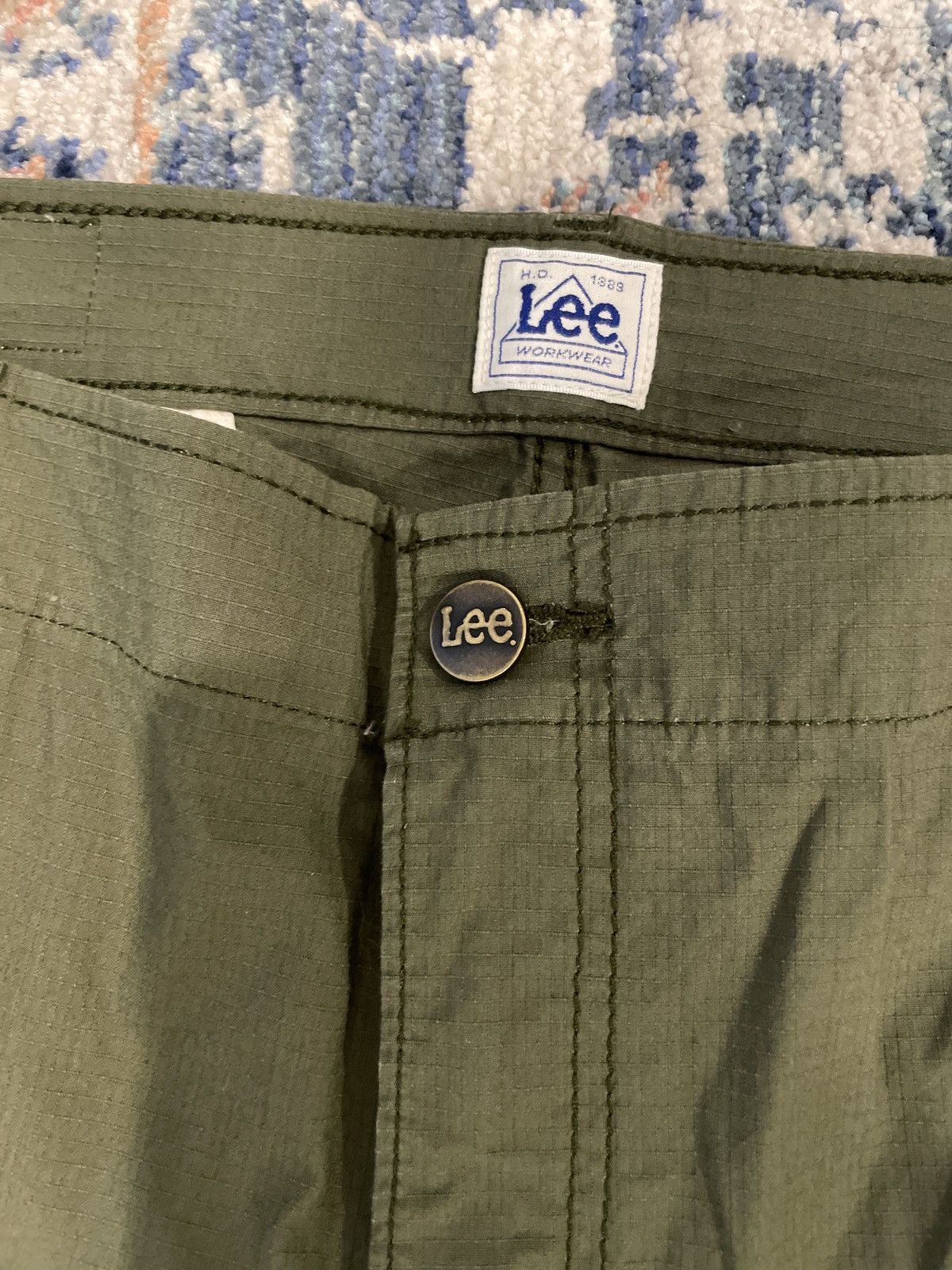 Lee Military Green Cargo Pants Workwear Size US 38 / EU 54 - 4 Thumbnail