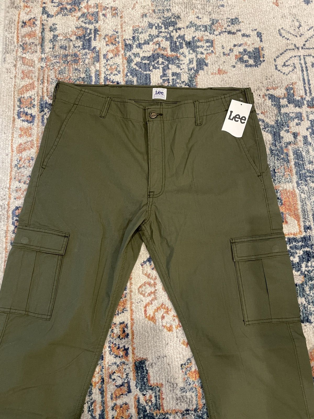 Lee Military Green Cargo Pants Workwear Size US 38 / EU 54 - 2 Thumbnail