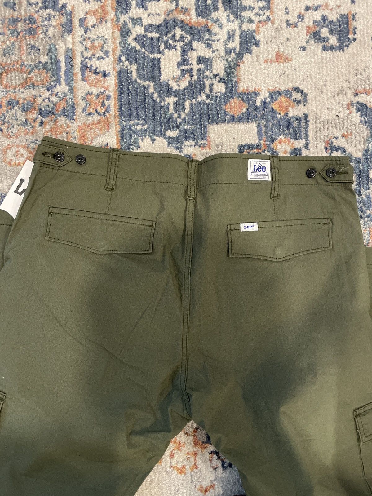Lee Military Green Cargo Pants Workwear Size US 38 / EU 54 - 5 Thumbnail