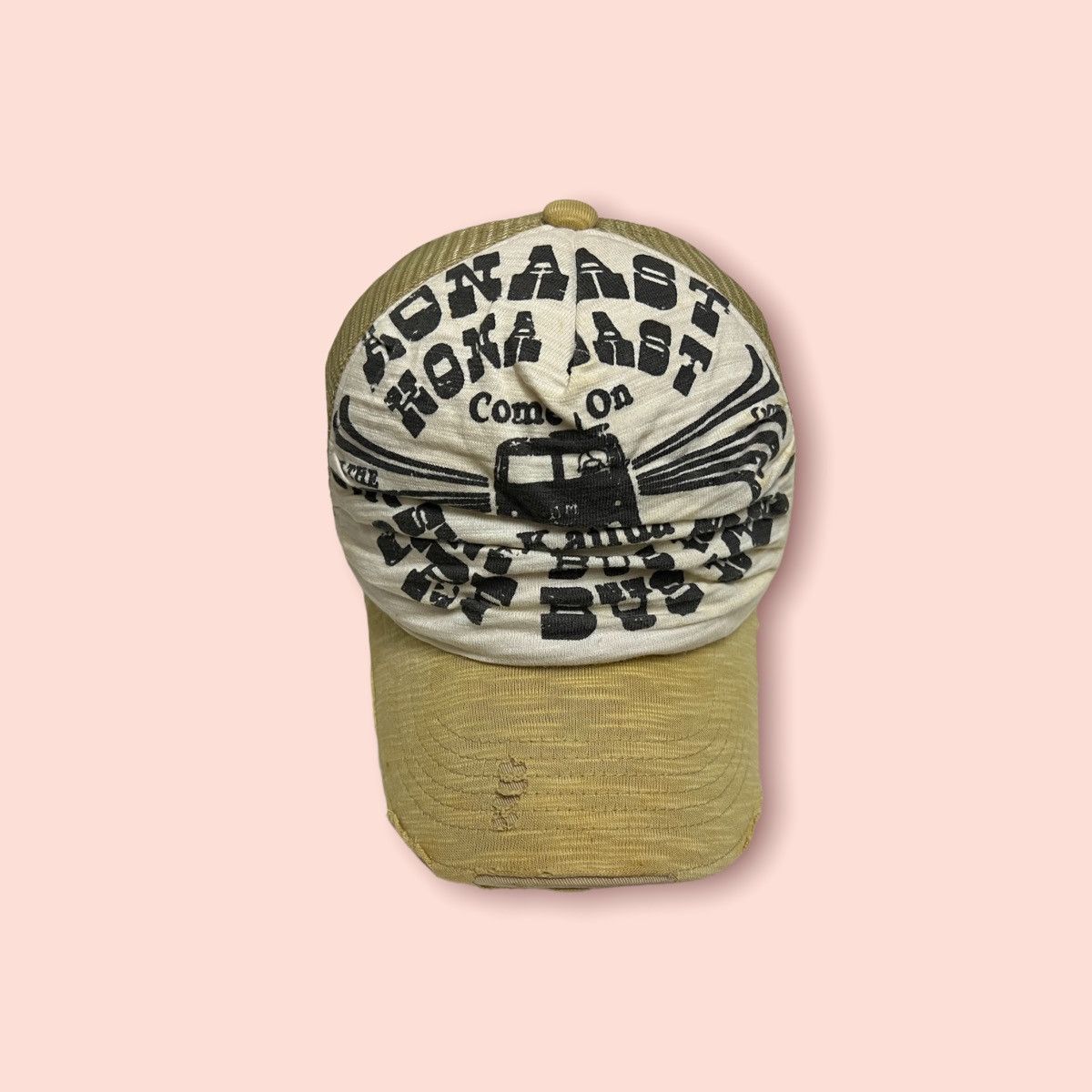 Vintage DISTRESSED SURF BUS MEET VINTAGE PEAKABOO TRUCKER SNAPBACK Size ONE SIZE - 2 Thumbnail