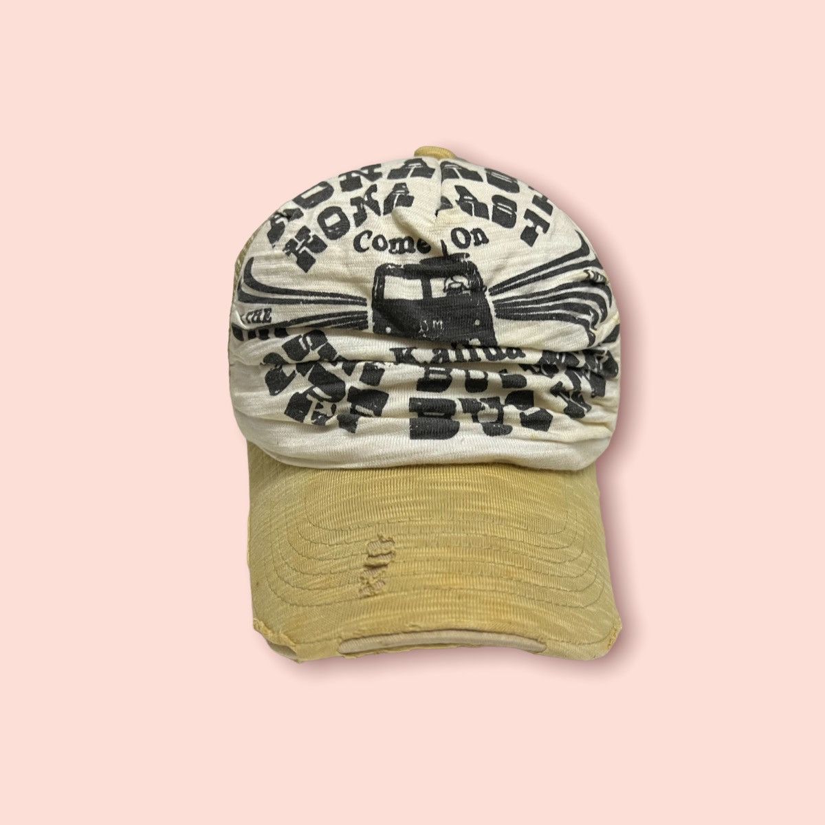 Vintage DISTRESSED SURF BUS MEET VINTAGE PEAKABOO TRUCKER SNAPBACK Size ONE SIZE - 12 Thumbnail