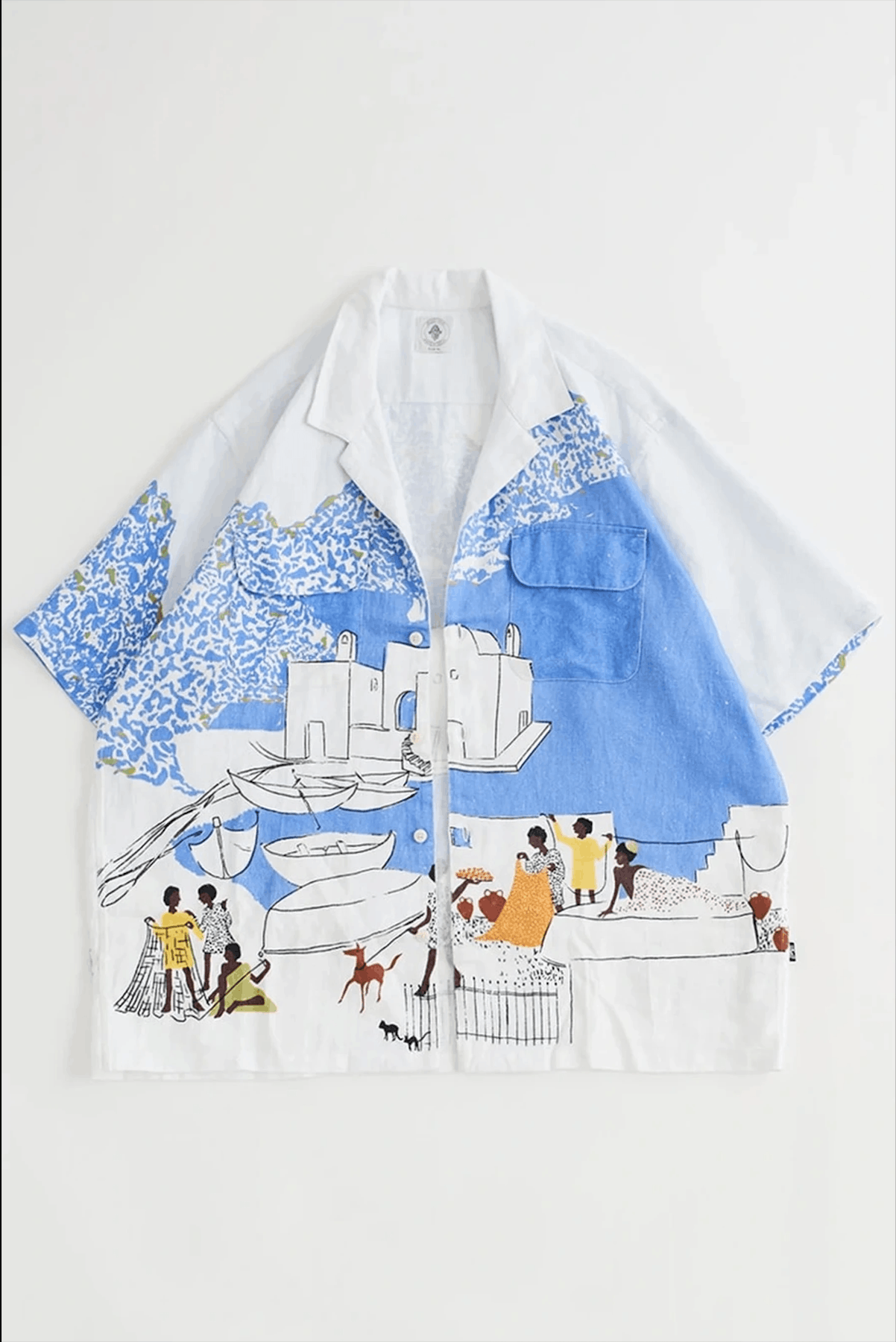 Size L - SS Pionta Shirt - Sky Portra Print