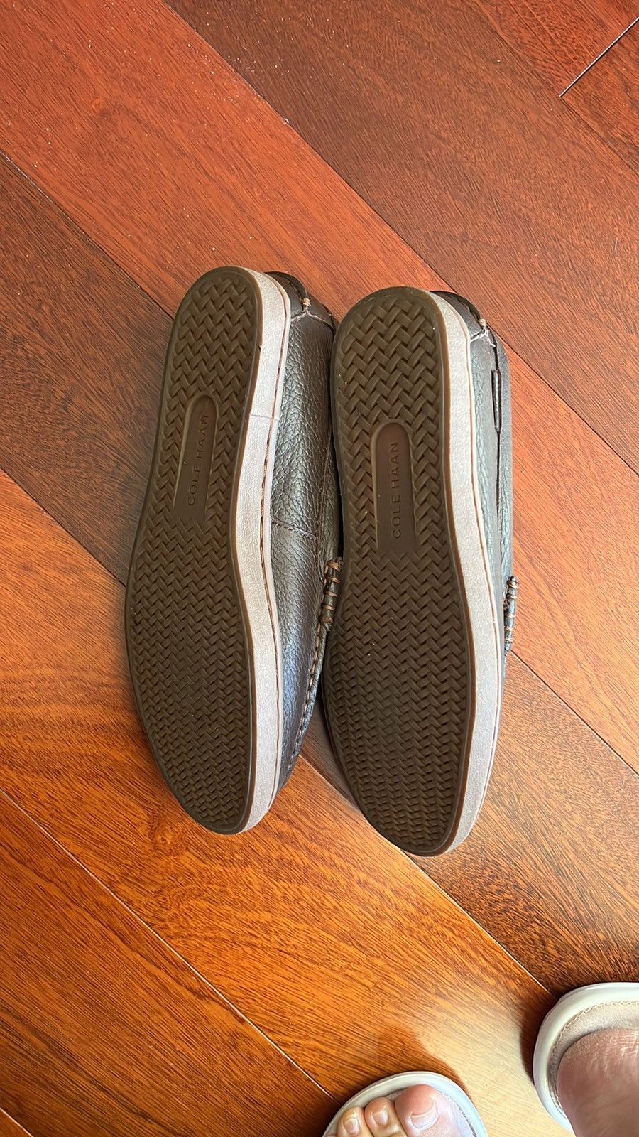 Cole Haan COLE HAAN Grand Os Pinch Marine Brown Leather Boat Loafers Size US 7.5 / EU 40-41 - 4 Thumbnail