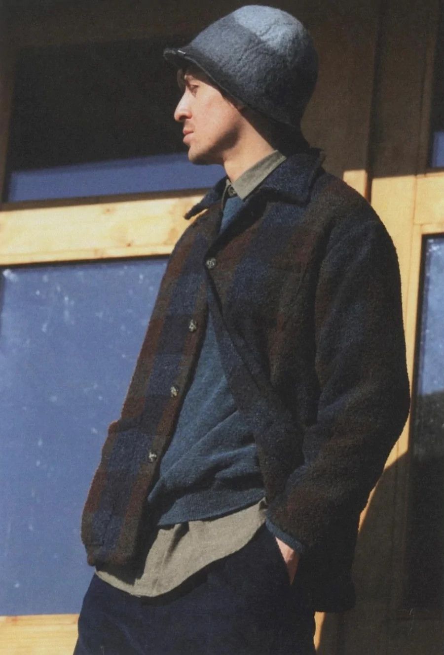 CAMO by Stefano Ughetti × No Man Walks Alone CAMO Tisserand Air Chore Jacket Plaid Wool Boucle Size US XL / EU 56 / 4 - 2 Thumbnail