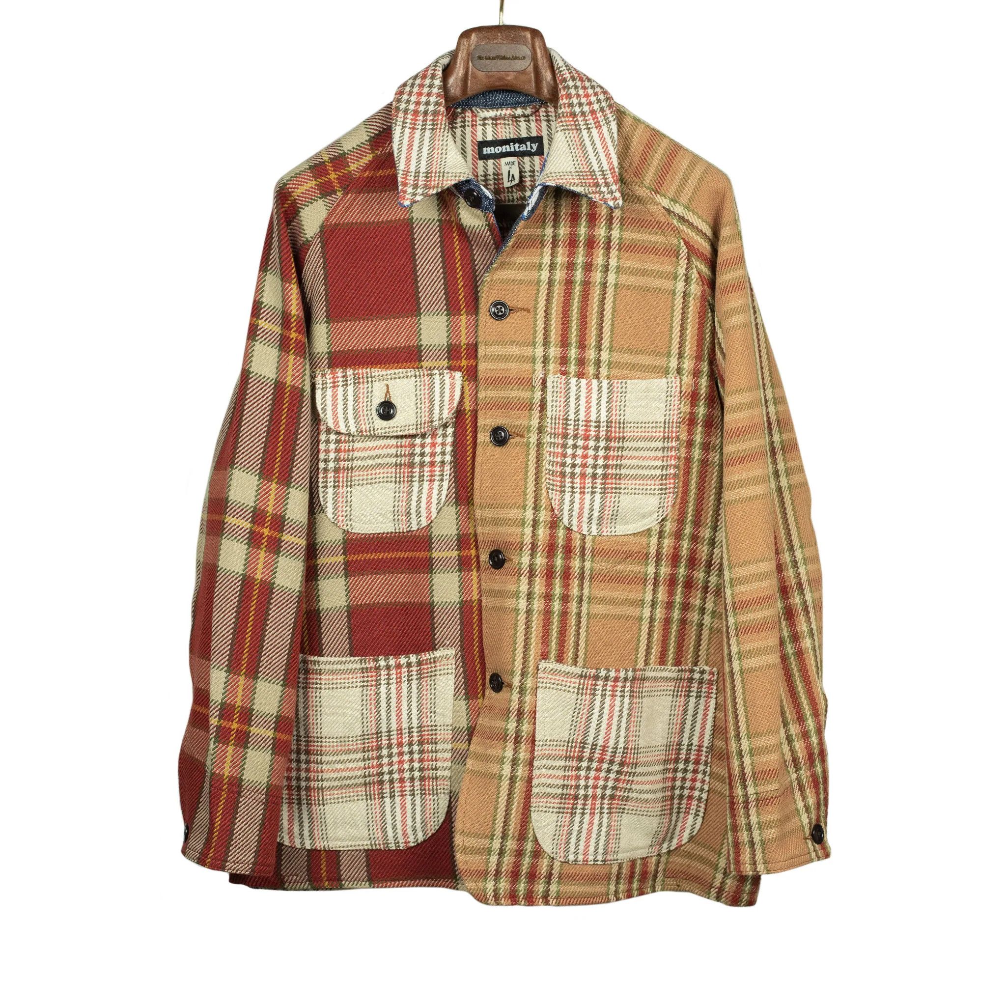 Monitaly × No Man Walks Alone $600 Coverall Chore Jacket deadstock heavyweight patchwork Size US L / EU 52-54 / 3 - 2 Thumbnail