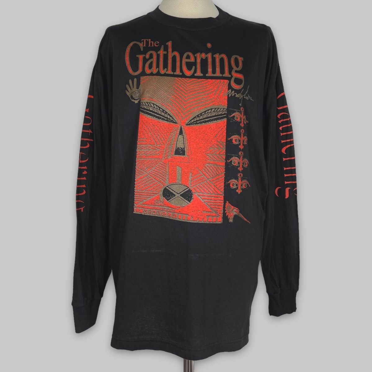 Band Tees Vintage 90s The Gathering ‘Mandylion’ 4-Sided Euro LS Shirt Size US XXL / EU 58 / 5 - 1 Thumbnail