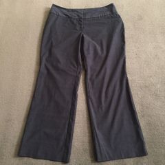 Apt. 9 Pants Womens 14P Gray High Rise Pull On Pockets Stretch