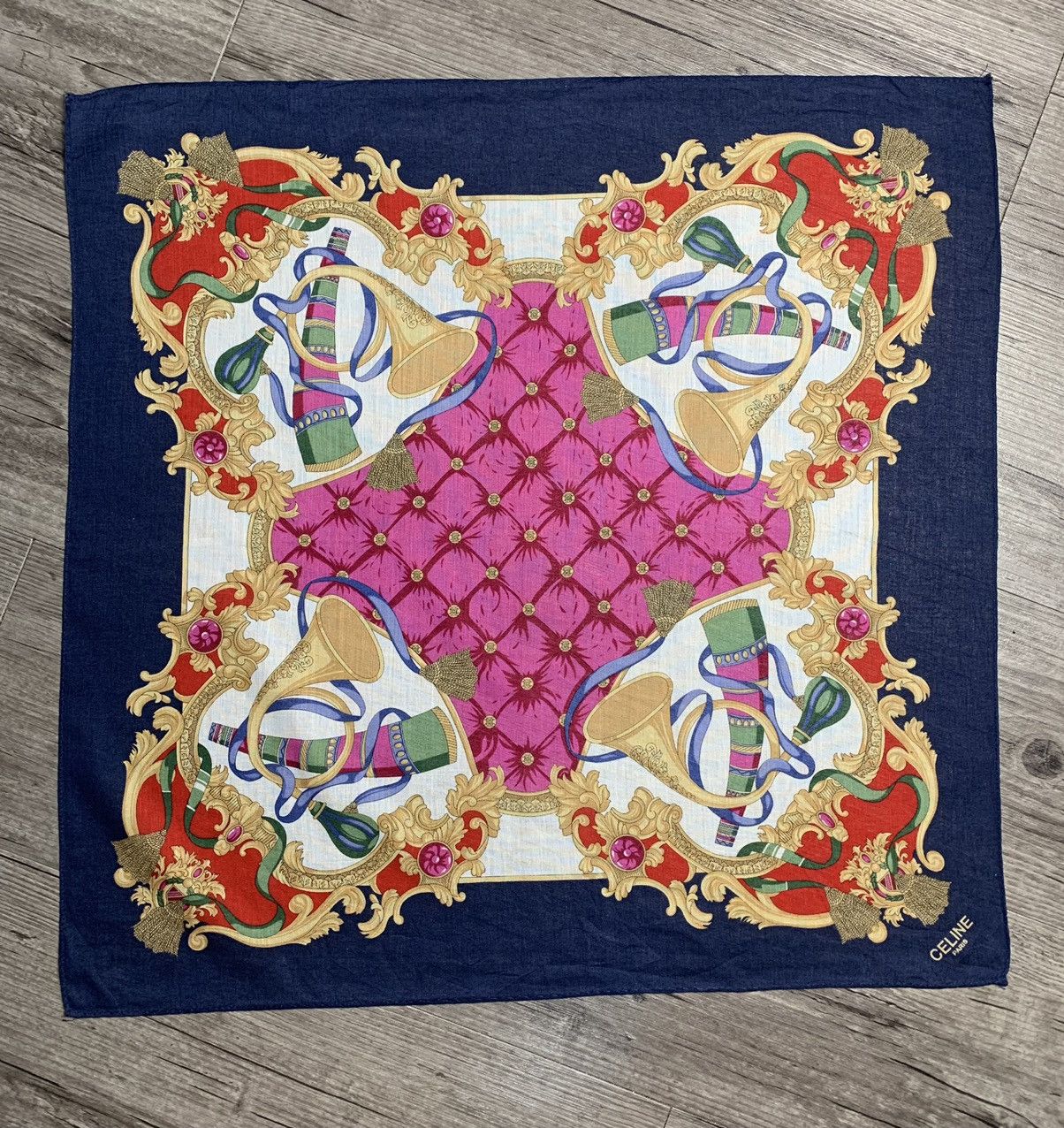 Celine Celine Handkerchief Neckerchief Pocketsquares Size ONE SIZE - 2 Thumbnail