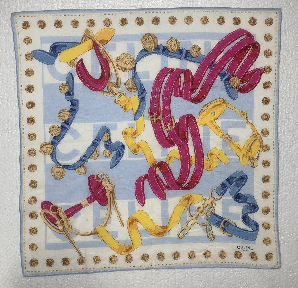 Celine Celine Handkerchief Neckerchief Pocketsquares Size ONE SIZE - 3 Thumbnail