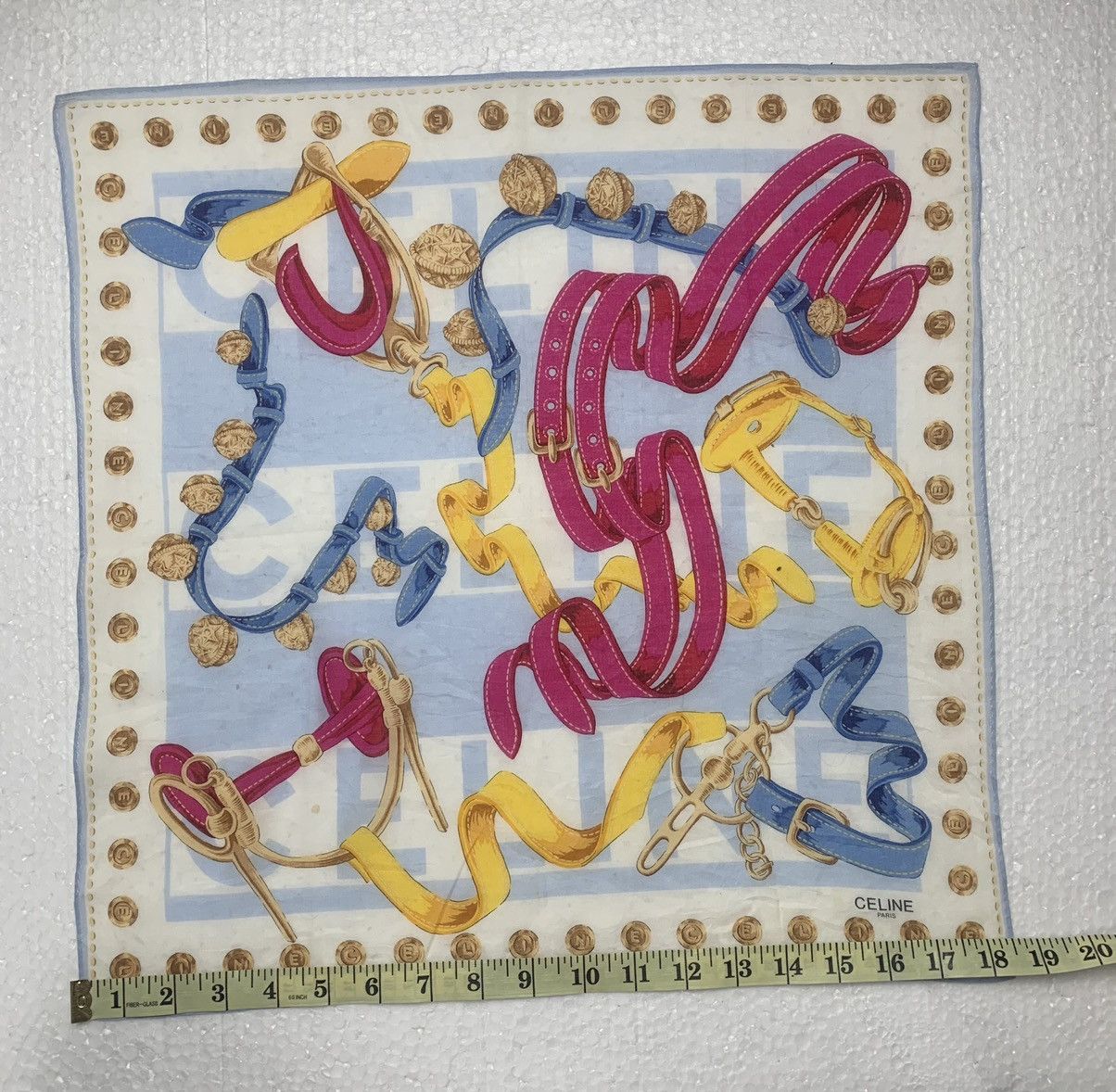 Celine Celine Handkerchief Neckerchief Pocketsquares Size ONE SIZE - 7 Thumbnail
