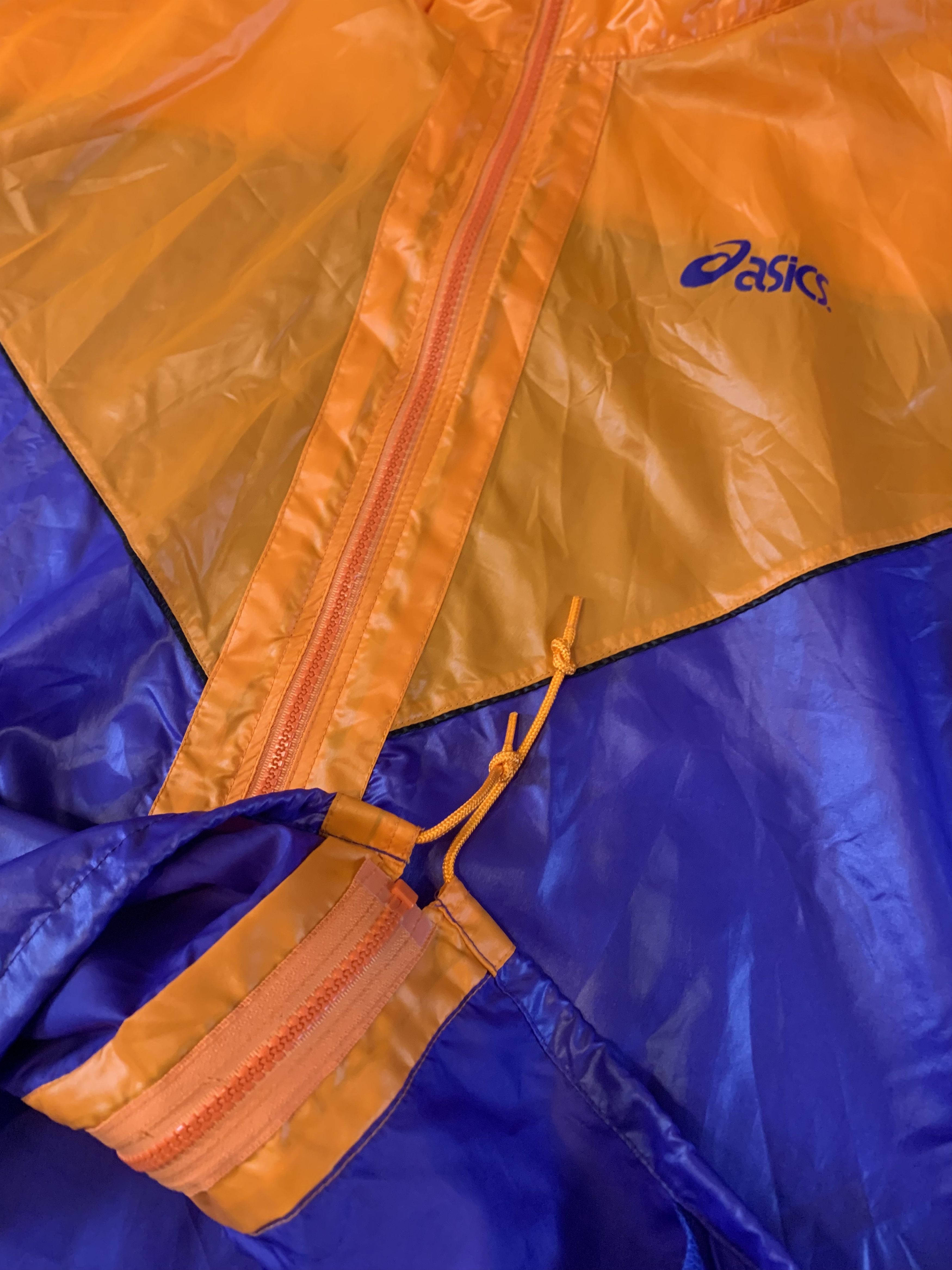 Asics × Japanese Brand × Vintage 90s Asics Windbreaker Jacket Size US XL / EU 56 / 4 - 7 Thumbnail