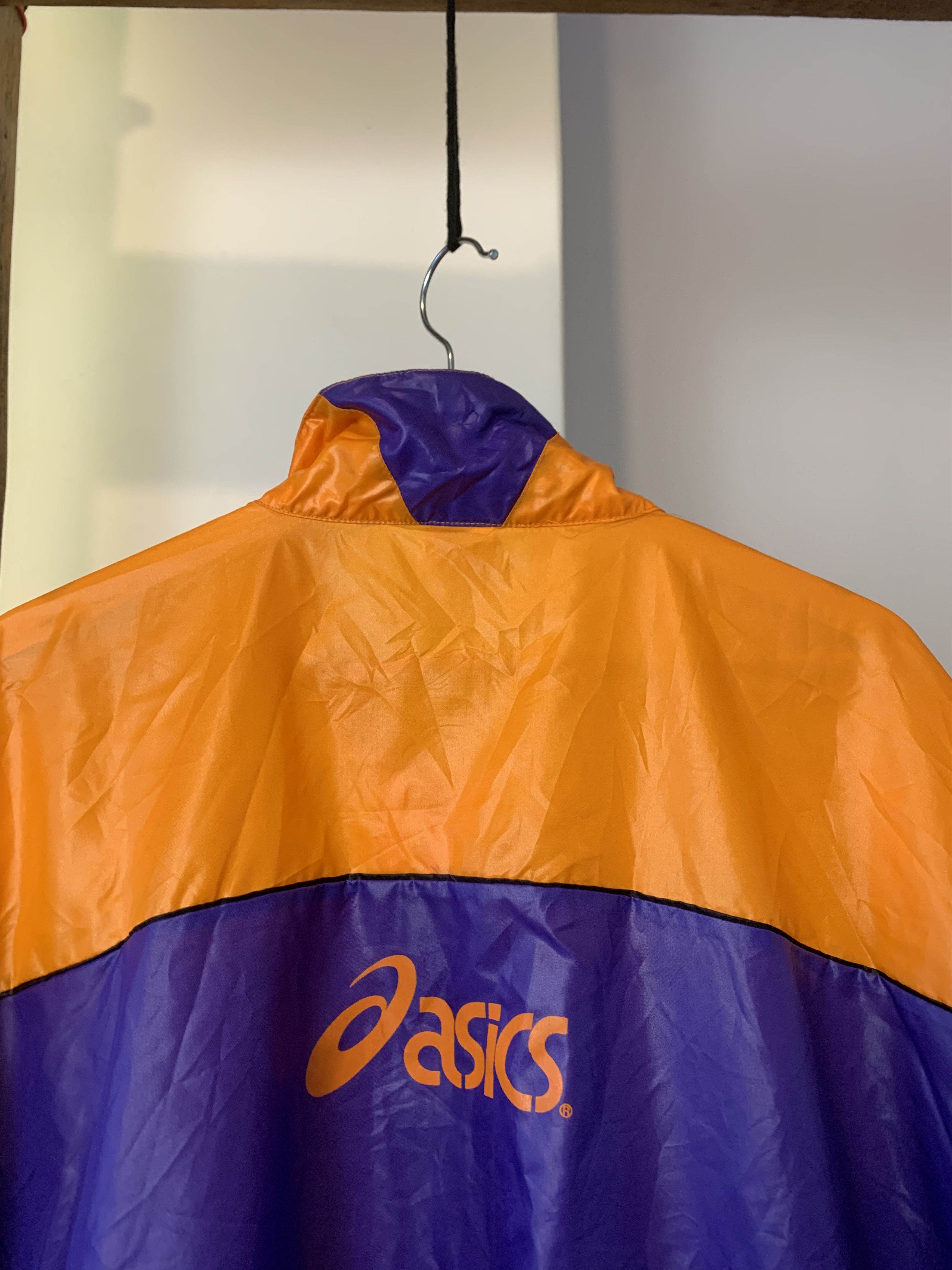 Asics × Japanese Brand × Vintage 90s Asics Windbreaker Jacket Size US XL / EU 56 / 4 - 5 Thumbnail