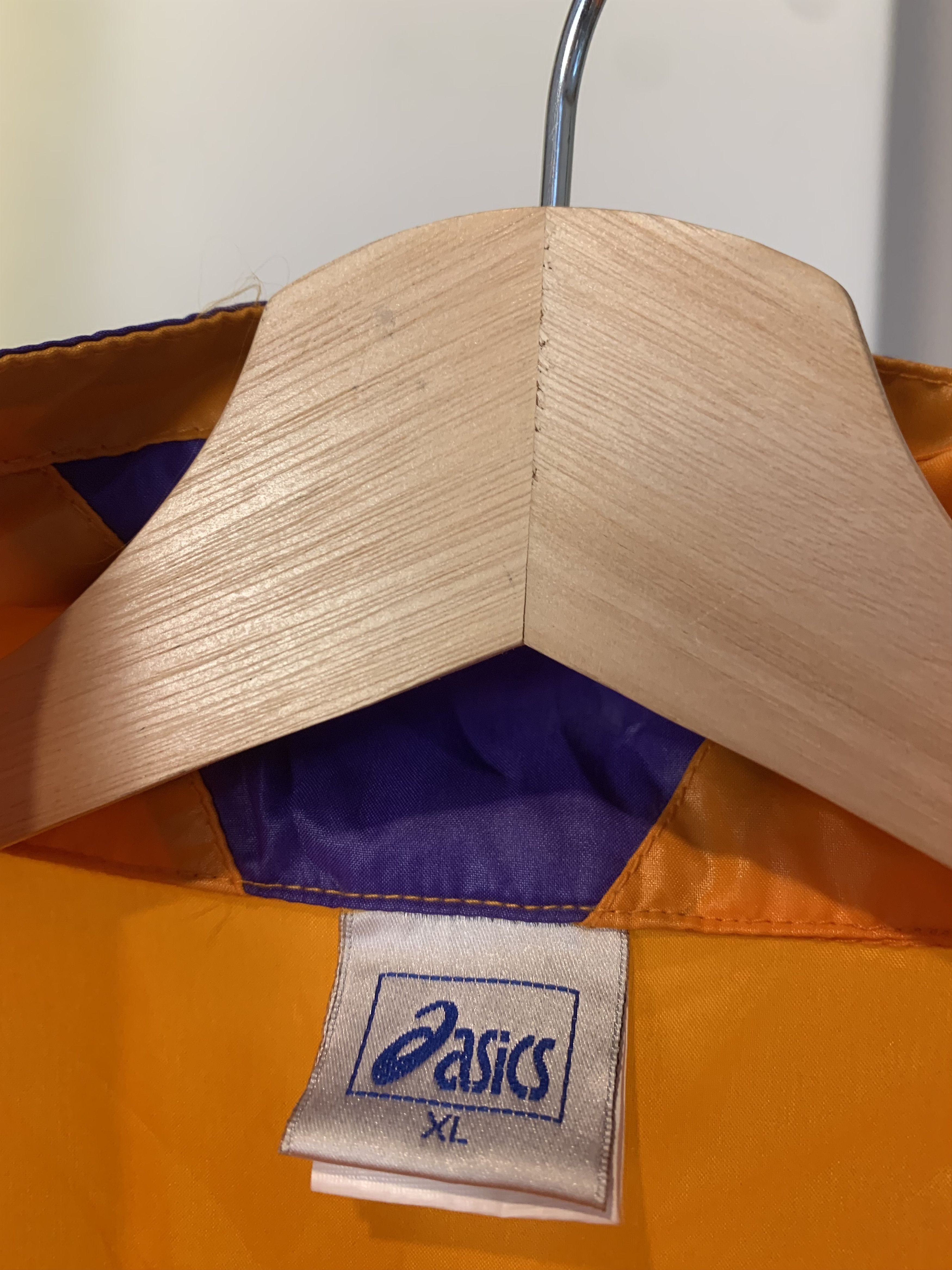 Asics × Japanese Brand × Vintage 90s Asics Windbreaker Jacket Size US XL / EU 56 / 4 - 4 Thumbnail