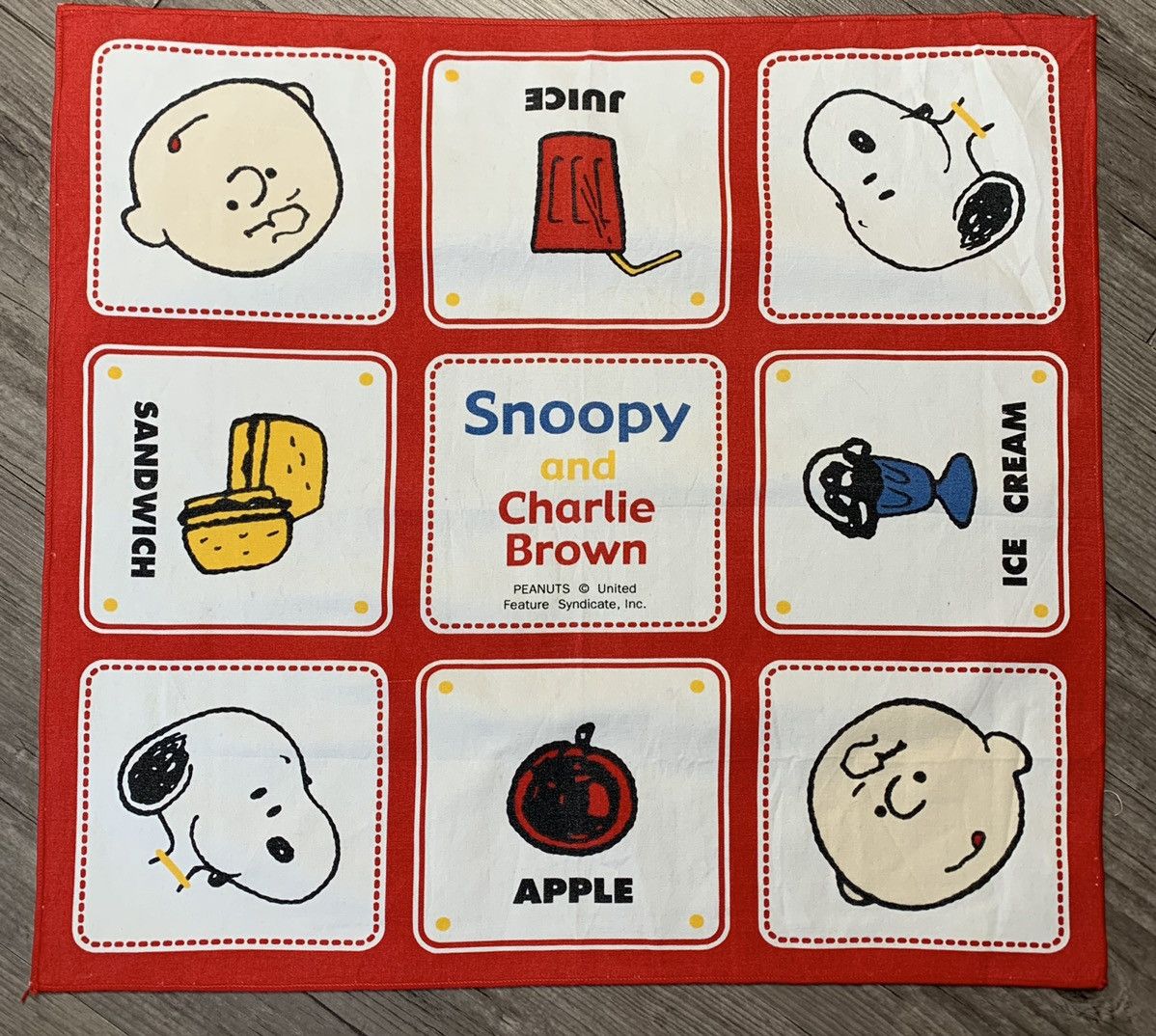 Disney Vintage Peanuts Snoopy Handkerchief/Neckerchief Size ONE SIZE - 1 Thumbnail