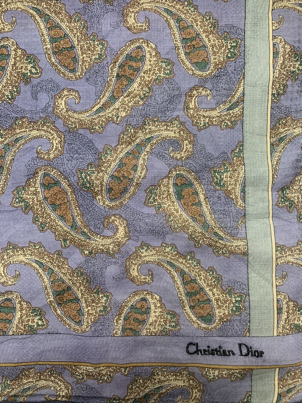 Christian Dior Monsieur Christian Dior Paisley Handkerchief Pocketsquares Size ONE SIZE - 2 Thumbnail