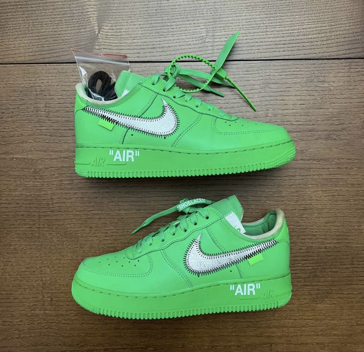 Off-White Nike Air Force 1 Low Green Sample