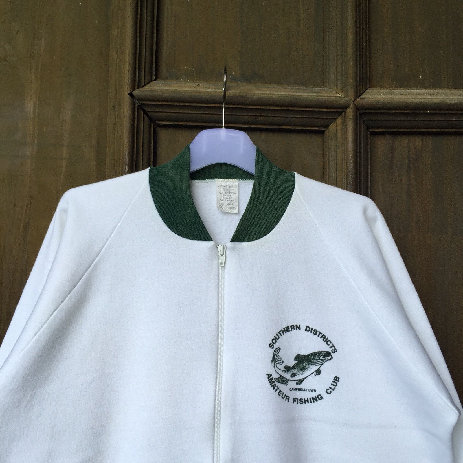 Vintage SOUTHERN DISTRICTS FISHING CLUB jacket Spell Out Small logo Size US L / EU 52-54 / 3 - 2 Thumbnail