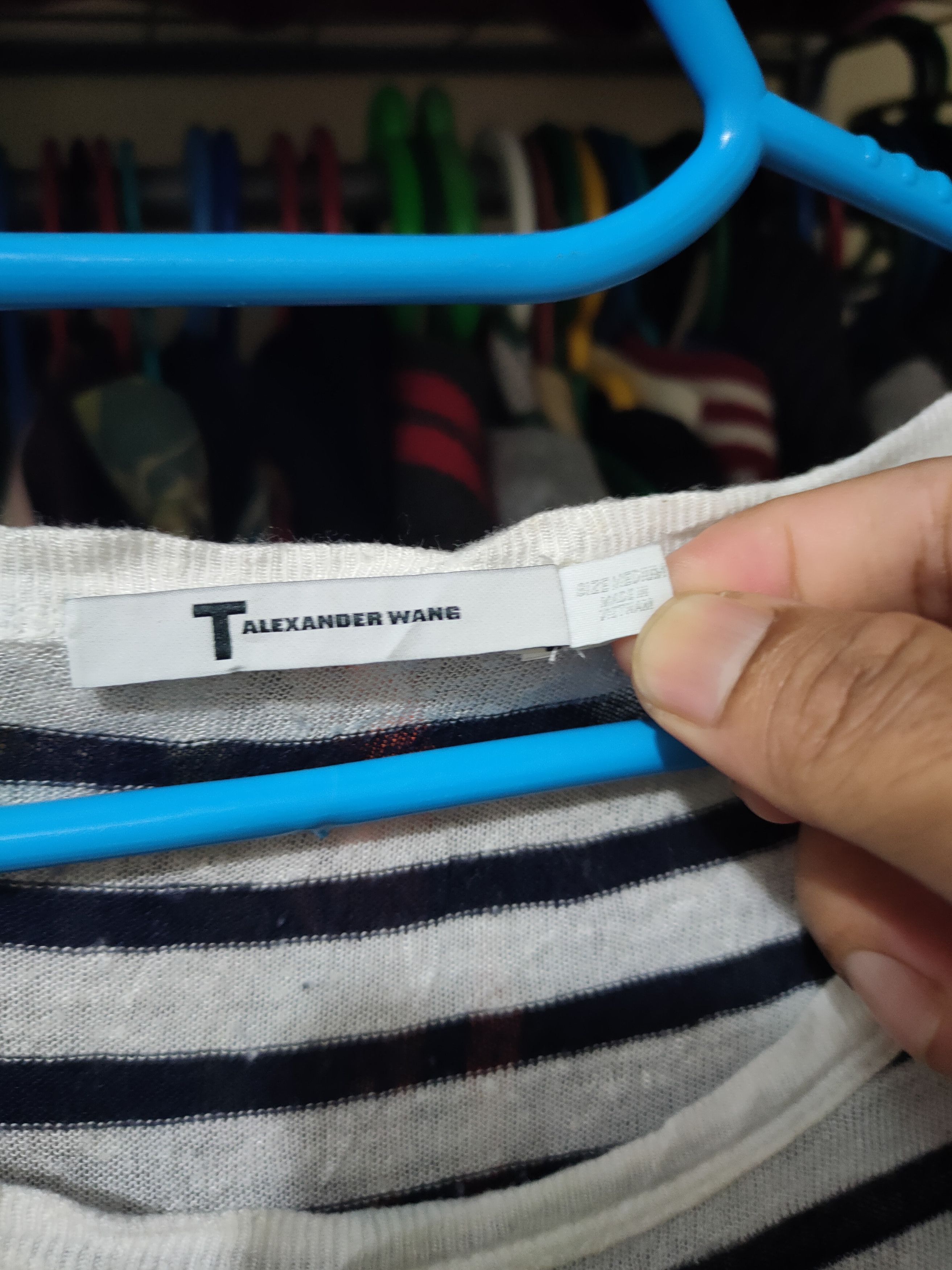 Alexander Wang Vintage Alexander Wang Striped Long Sleeve Size US M / EU 48-50 / 2 - 3 Thumbnail