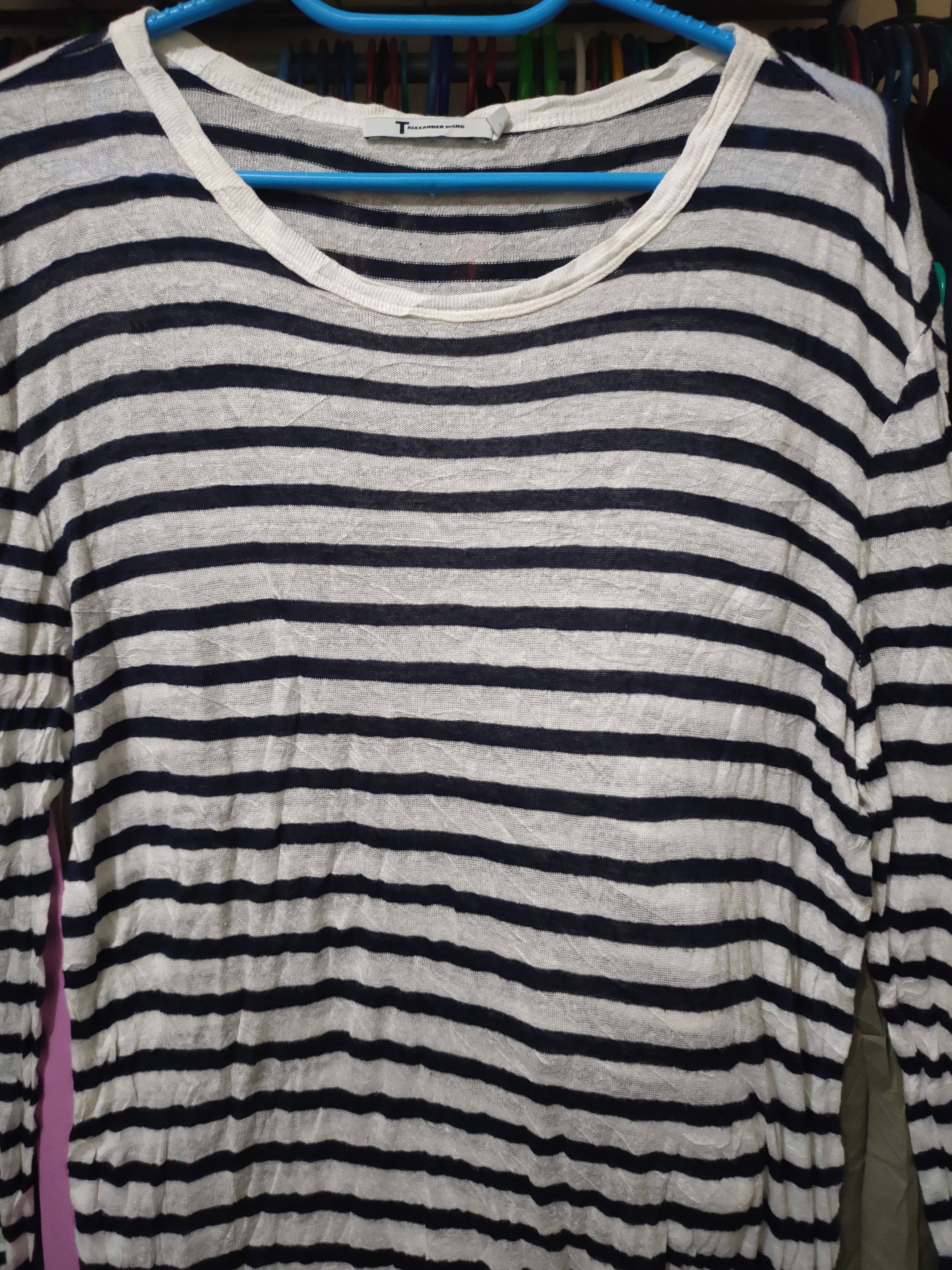 Alexander Wang Vintage Alexander Wang Striped Long Sleeve Size US M / EU 48-50 / 2 - 2 Thumbnail