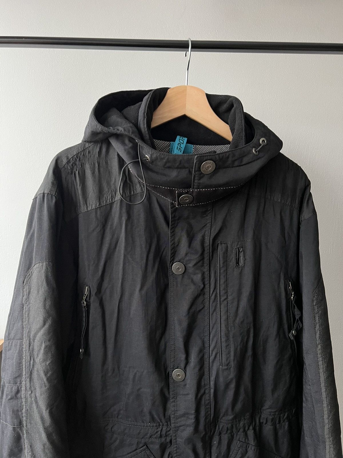 Versace Vintage Versace Sport Archive Nylon Black Jacket RARE Size US M / EU 48-50 / 2 - 4 Thumbnail