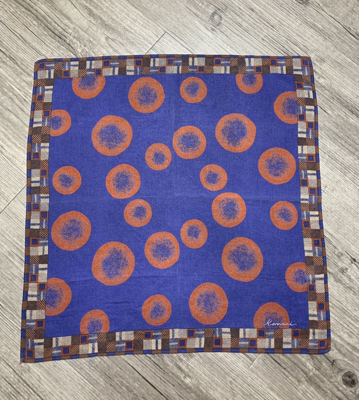 Japanese Brand Kansai Handkerchief Neckerchief Pocketsquares Size ONE SIZE - 2 Thumbnail
