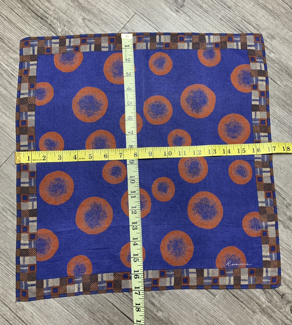 Japanese Brand Kansai Handkerchief Neckerchief Pocketsquares Size ONE SIZE - 6 Thumbnail