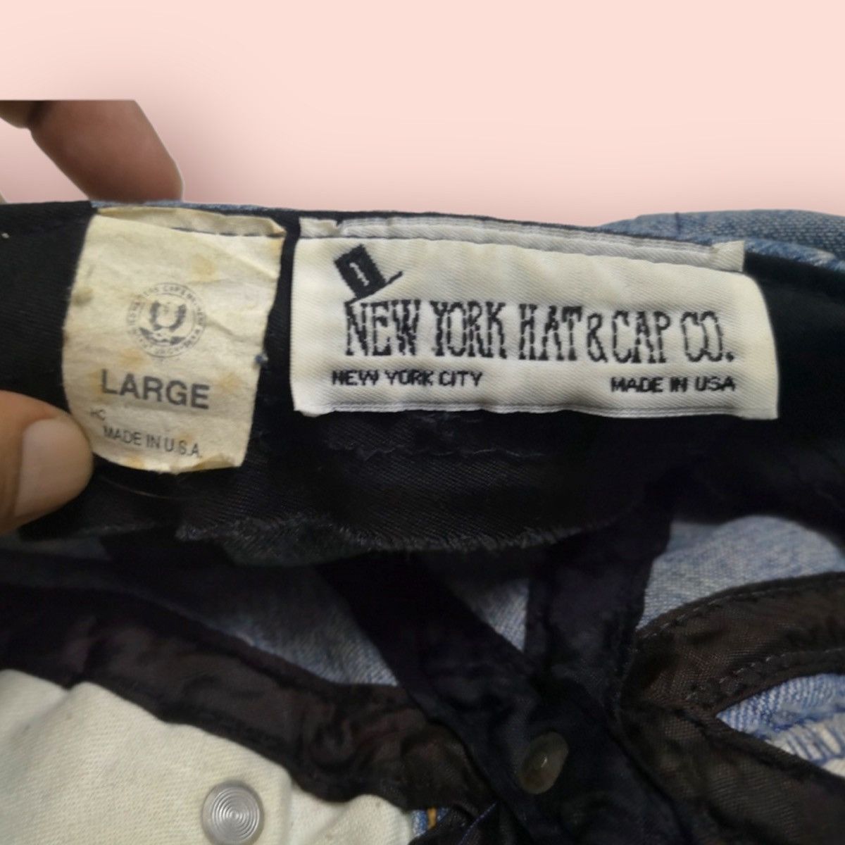 Vintage RARE VINTAGE NEW YORK HAT & CAP CO. DENIM NEWSBOY HAT Size ONE SIZE - 15 Thumbnail