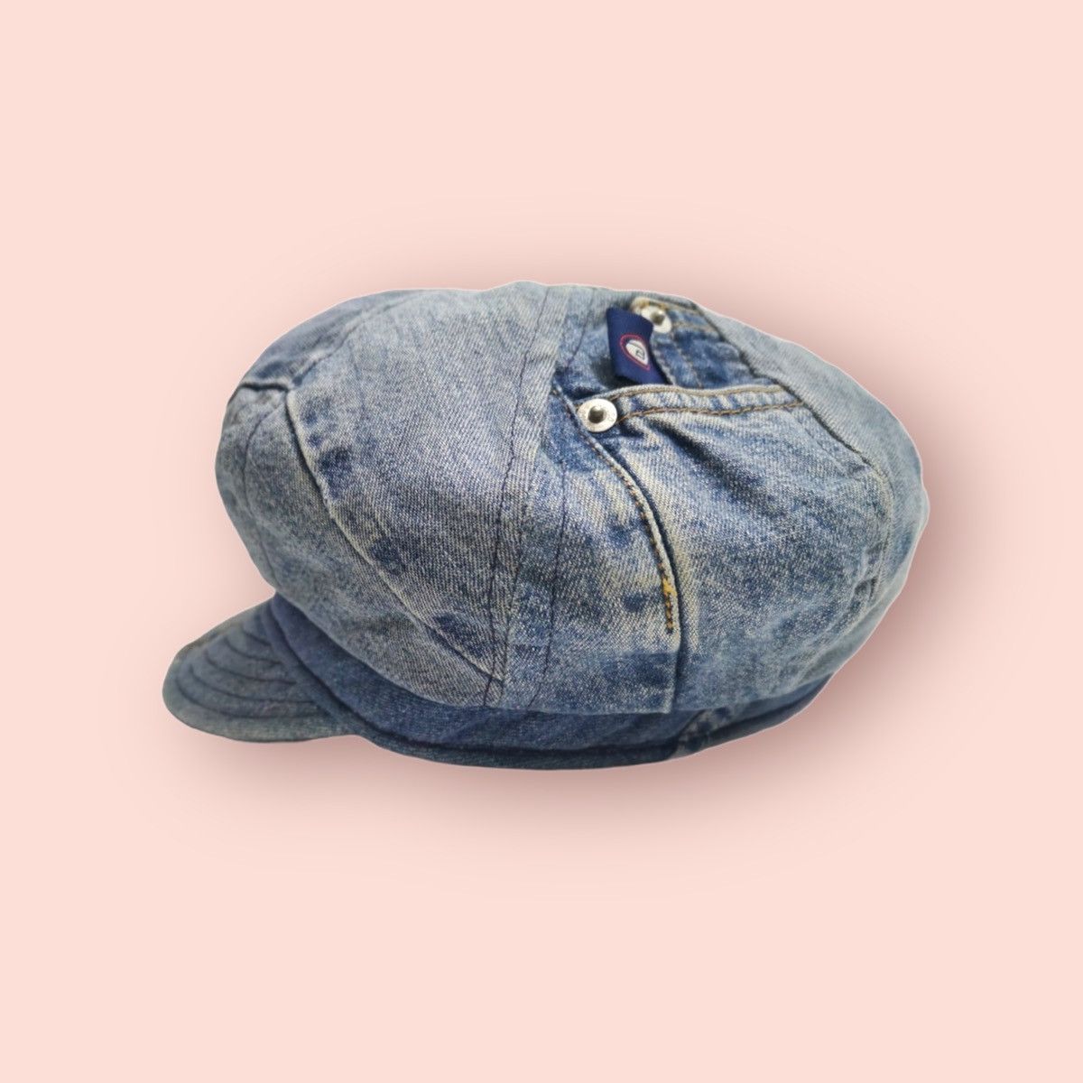 Vintage RARE VINTAGE NEW YORK HAT & CAP CO. DENIM NEWSBOY HAT Size ONE SIZE - 1 Thumbnail