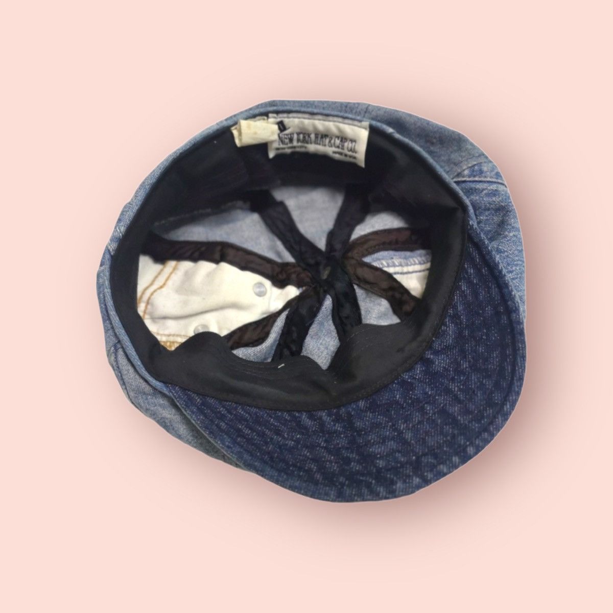 Vintage RARE VINTAGE NEW YORK HAT & CAP CO. DENIM NEWSBOY HAT Size ONE SIZE - 14 Thumbnail