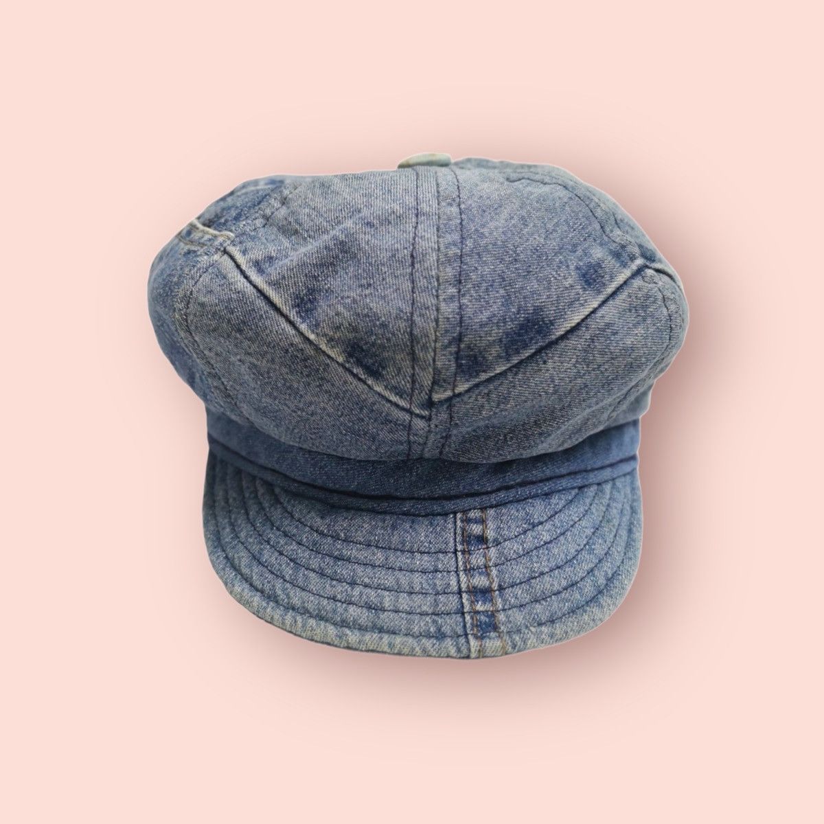 Vintage RARE VINTAGE NEW YORK HAT & CAP CO. DENIM NEWSBOY HAT Size ONE SIZE - 4 Thumbnail