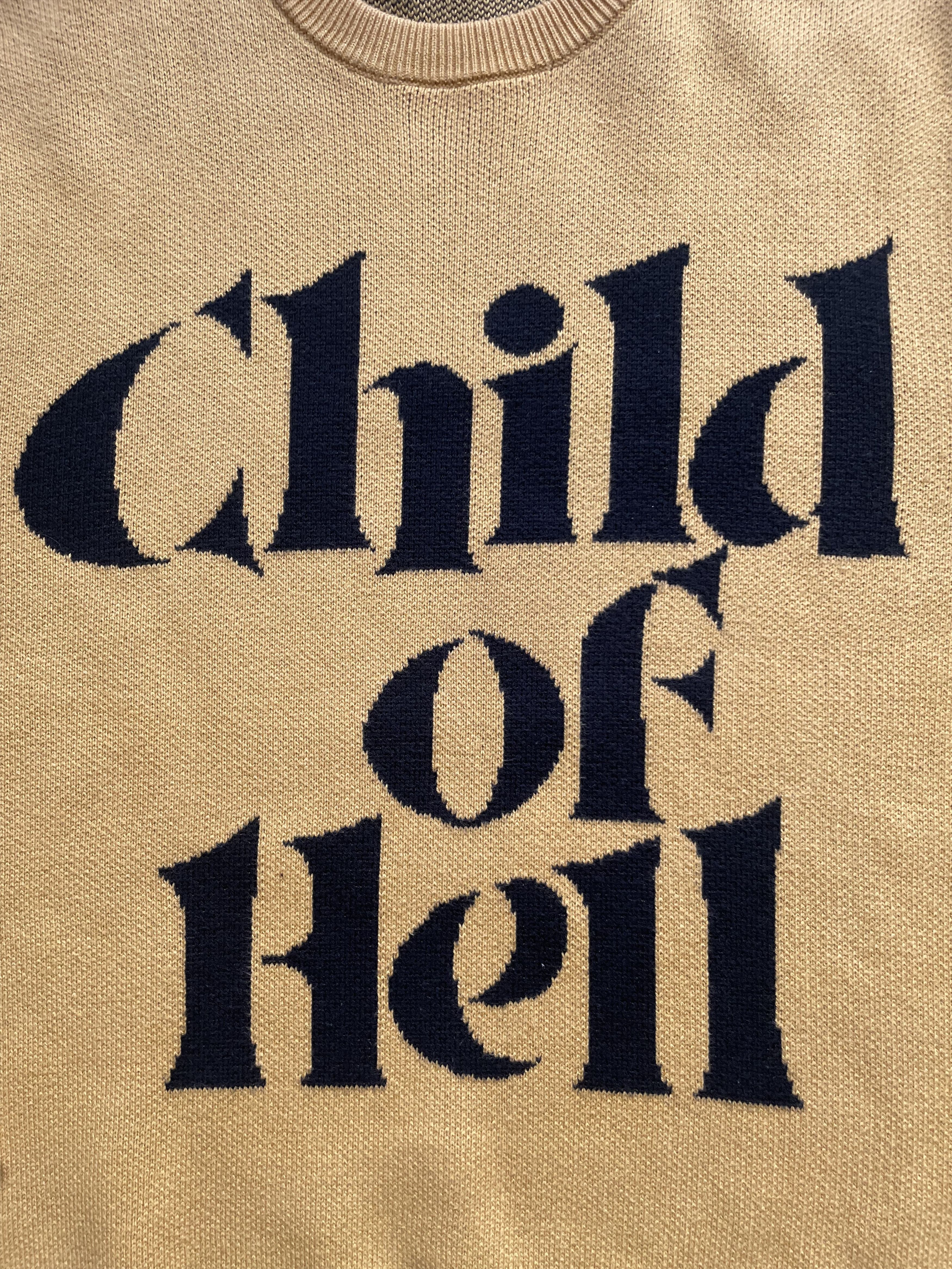 Supreme Supreme Child of Hell Sweater 2015 Medium Yellow Box Logo Size US M / EU 48-50 / 2 - 4 Thumbnail