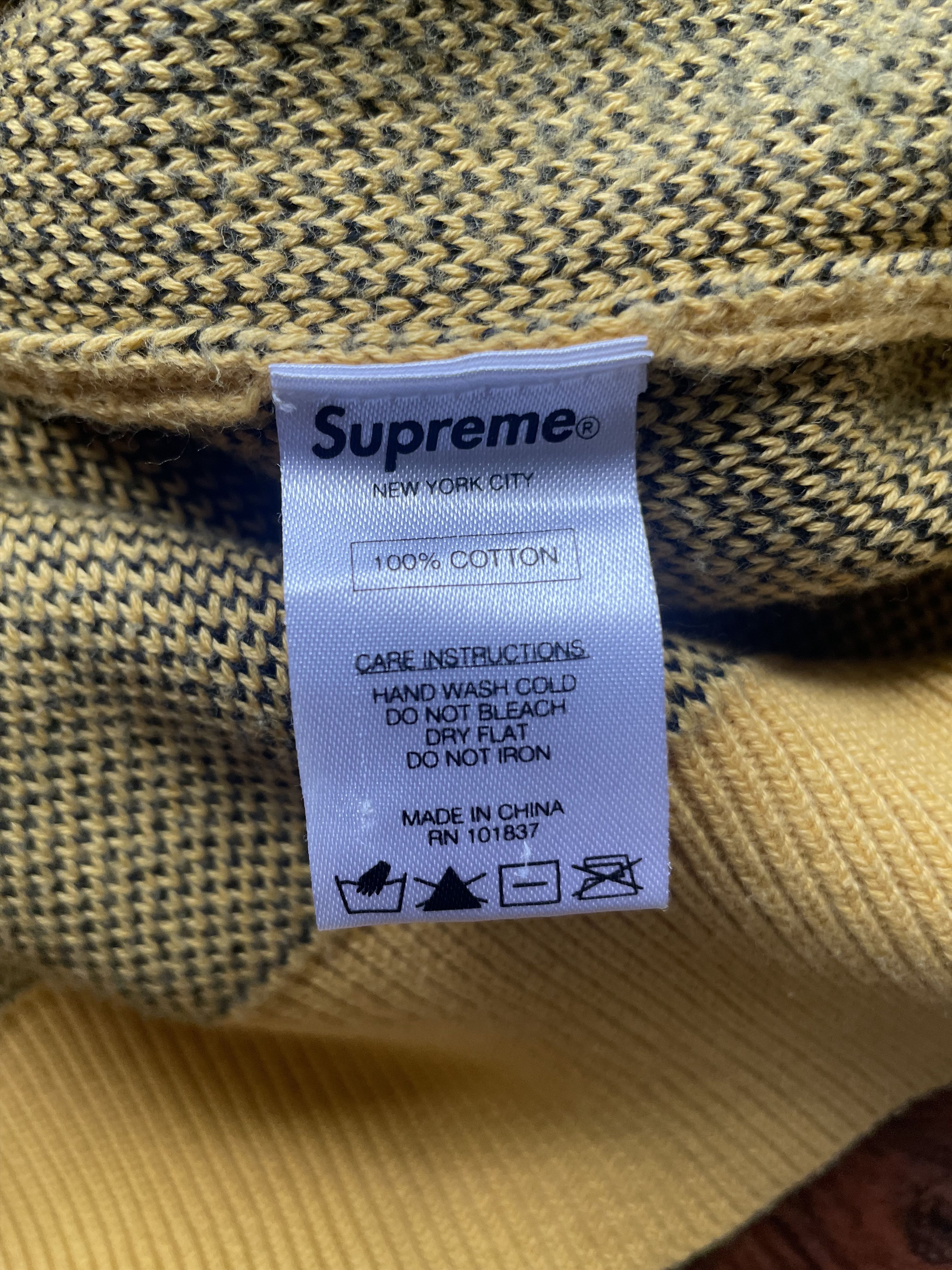Supreme Supreme Child of Hell Sweater 2015 Medium Yellow Box Logo Size US M / EU 48-50 / 2 - 7 Thumbnail